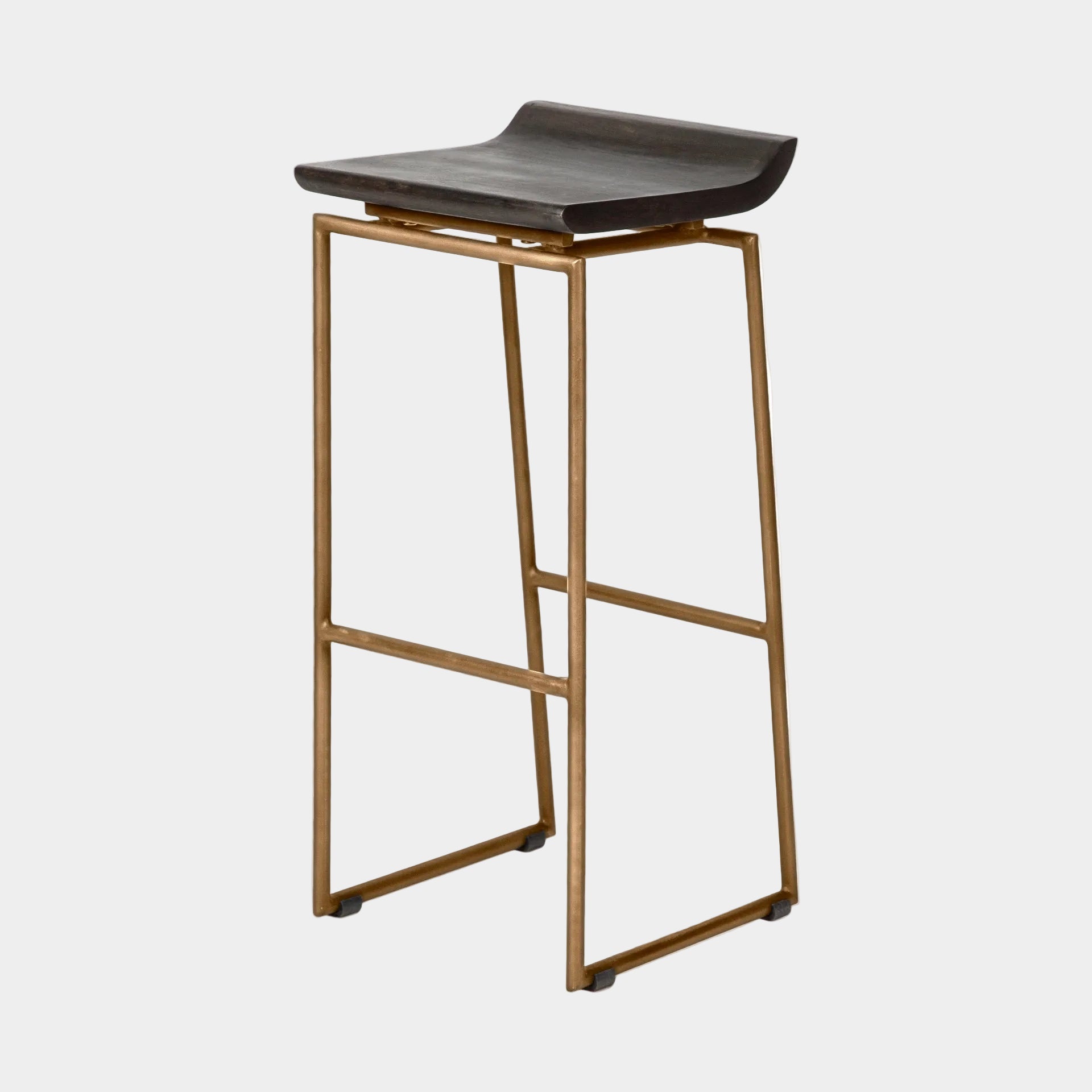 Givens Wood Seat Bar Stool