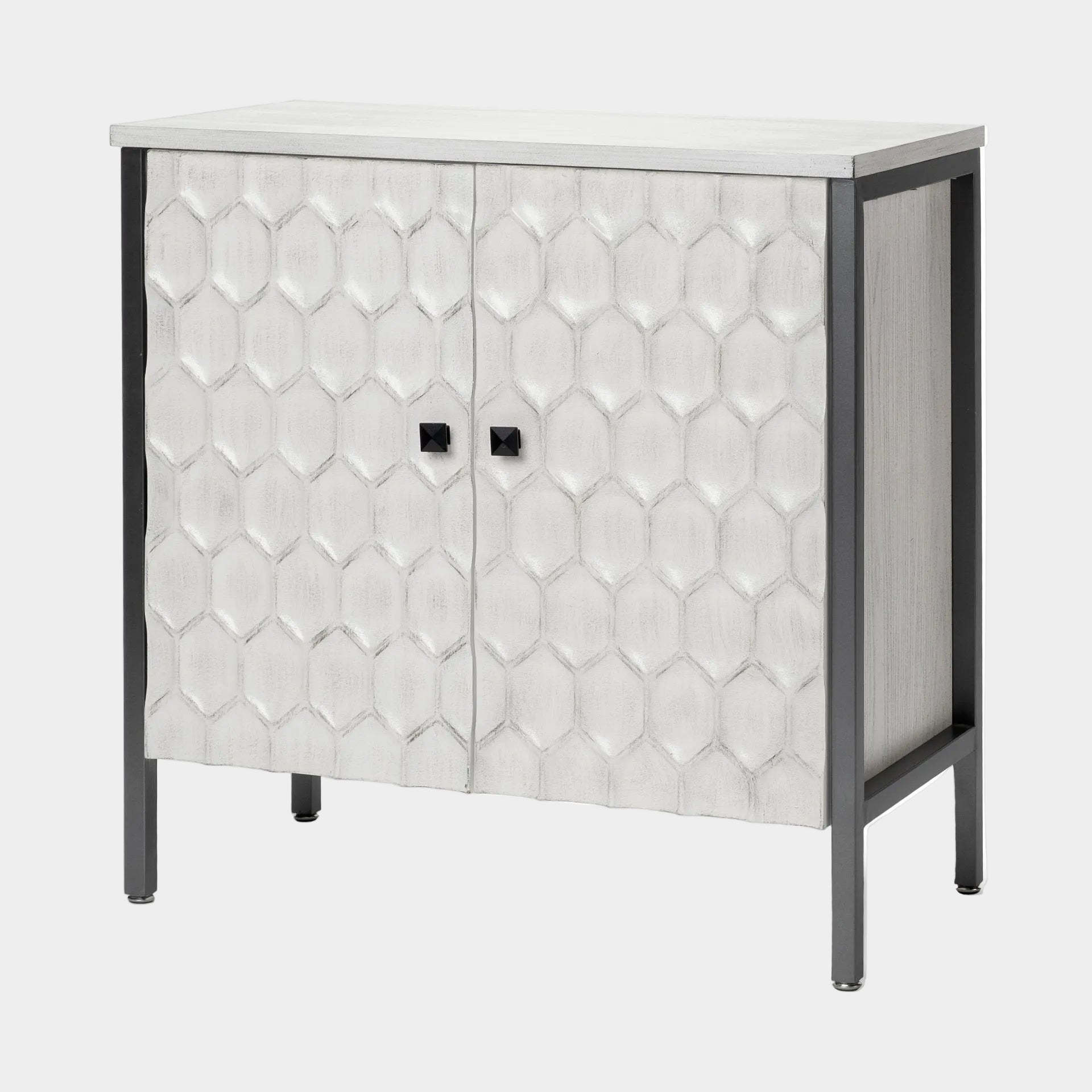 Savannah Gray Accent Cabinet - 2 Door