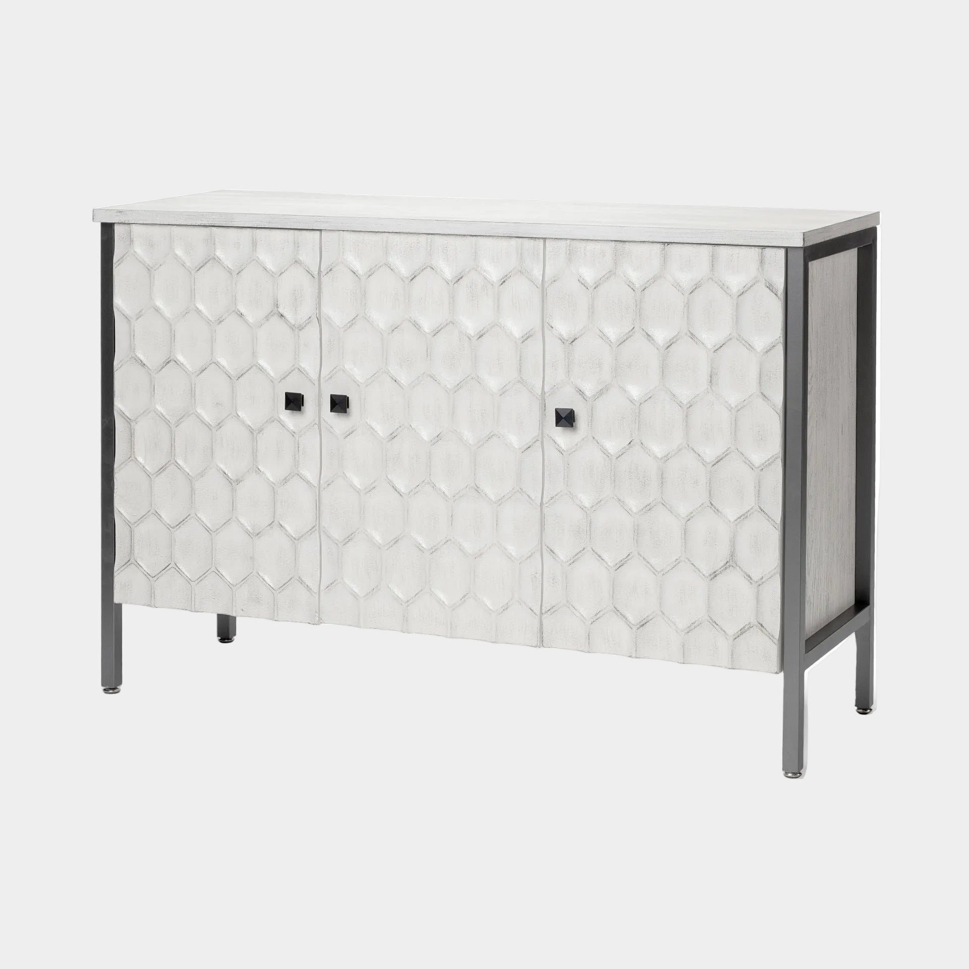 Savannah Gray Accent Cabinet - 3 Door