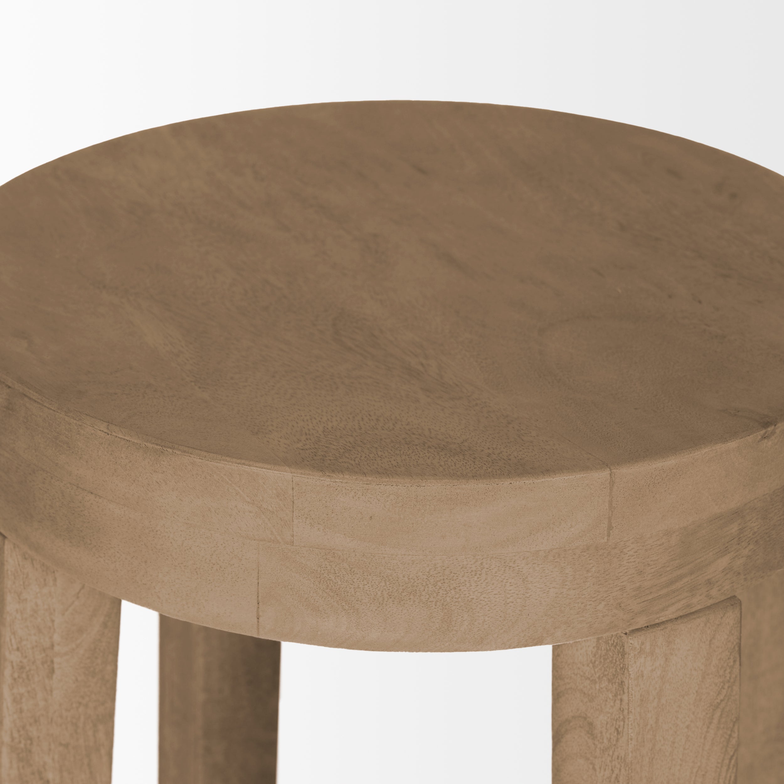Brahma Wood Seat Bar Stool