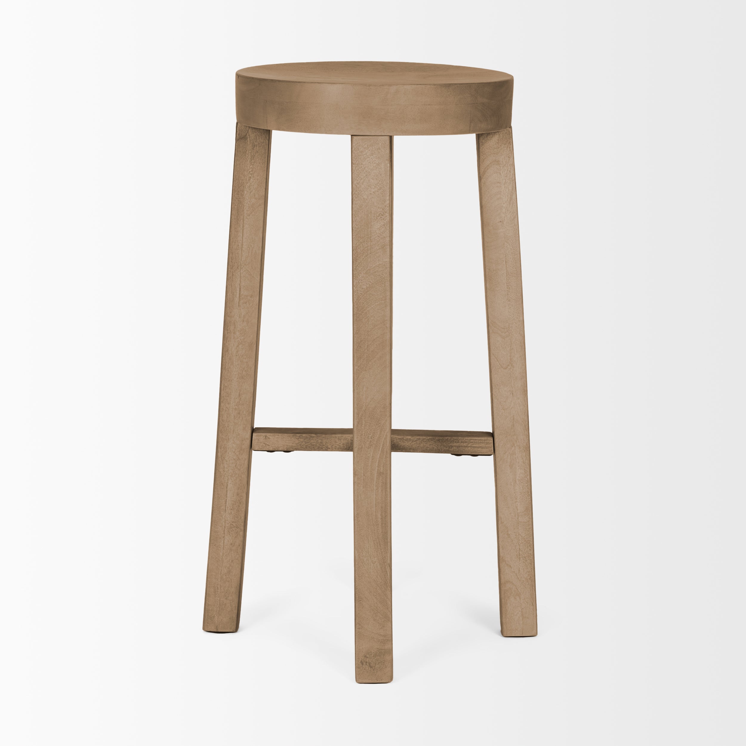 Brahma Wood Seat Bar Stool