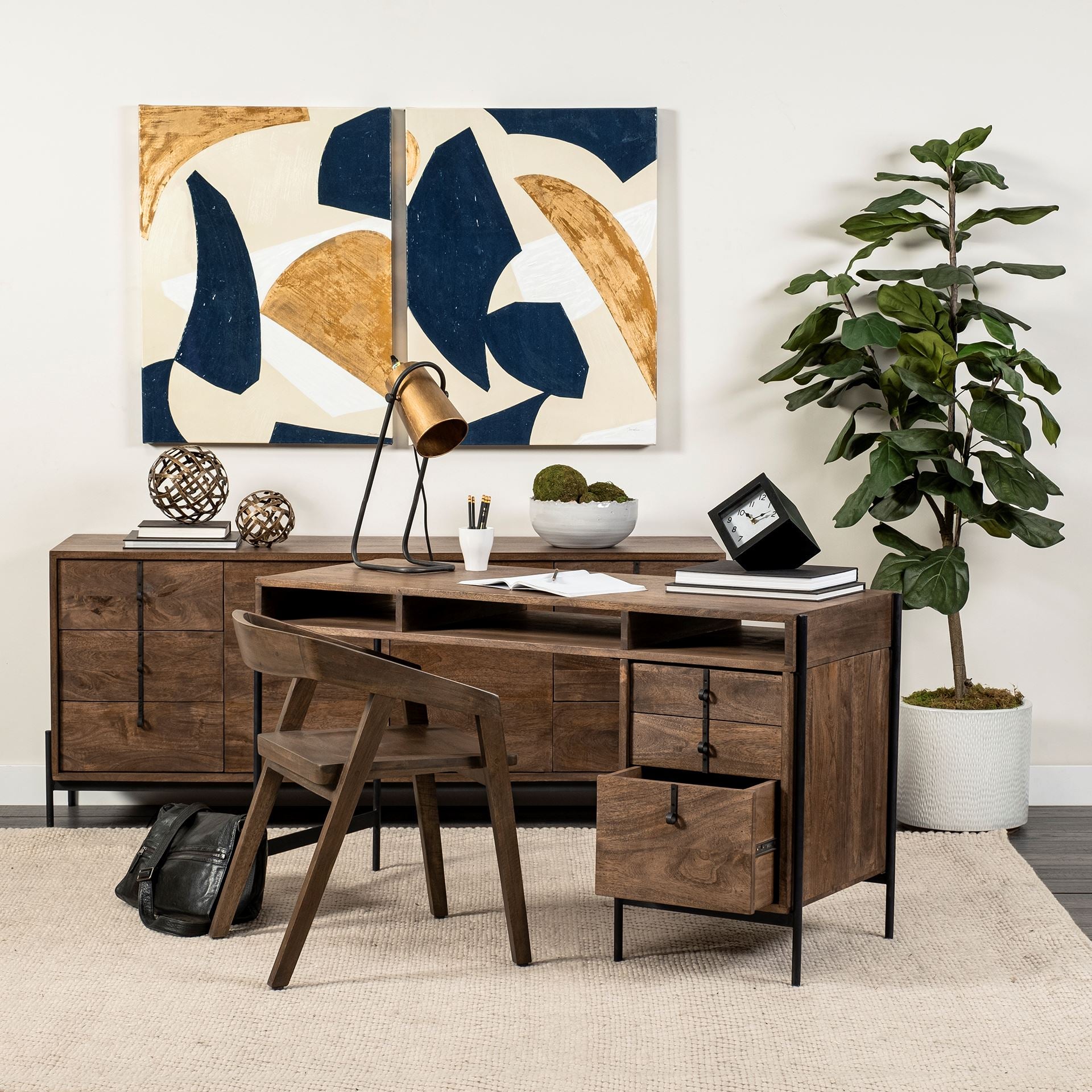 Nicholas Wood Dining Armchair