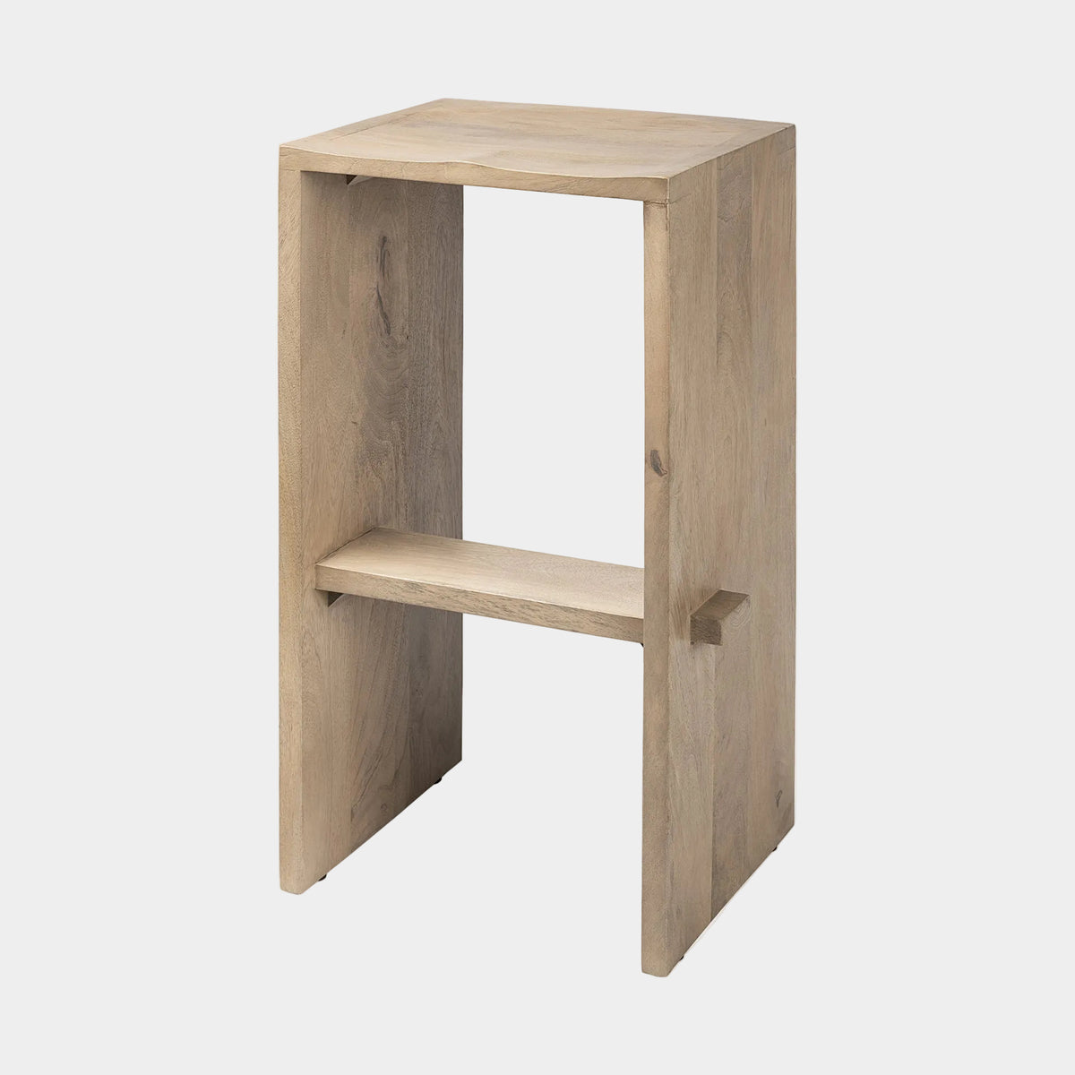 Aida Wood Seat Bar Stool