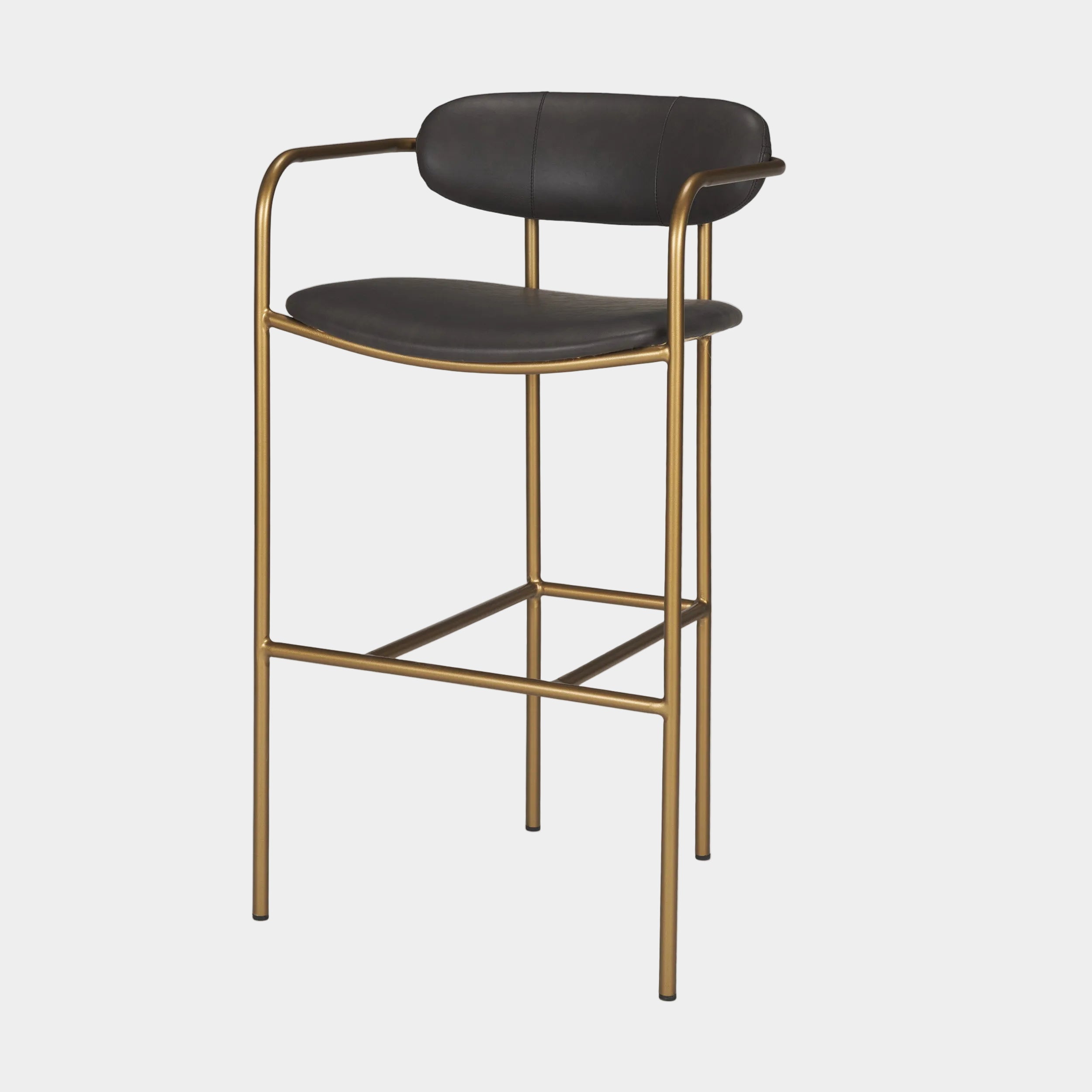 Parker Leather Seat Bar Stool