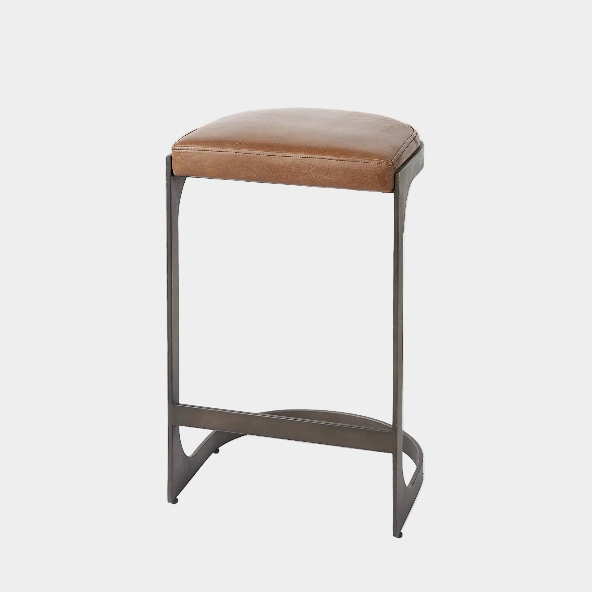 Tyson Leather Seat Stool