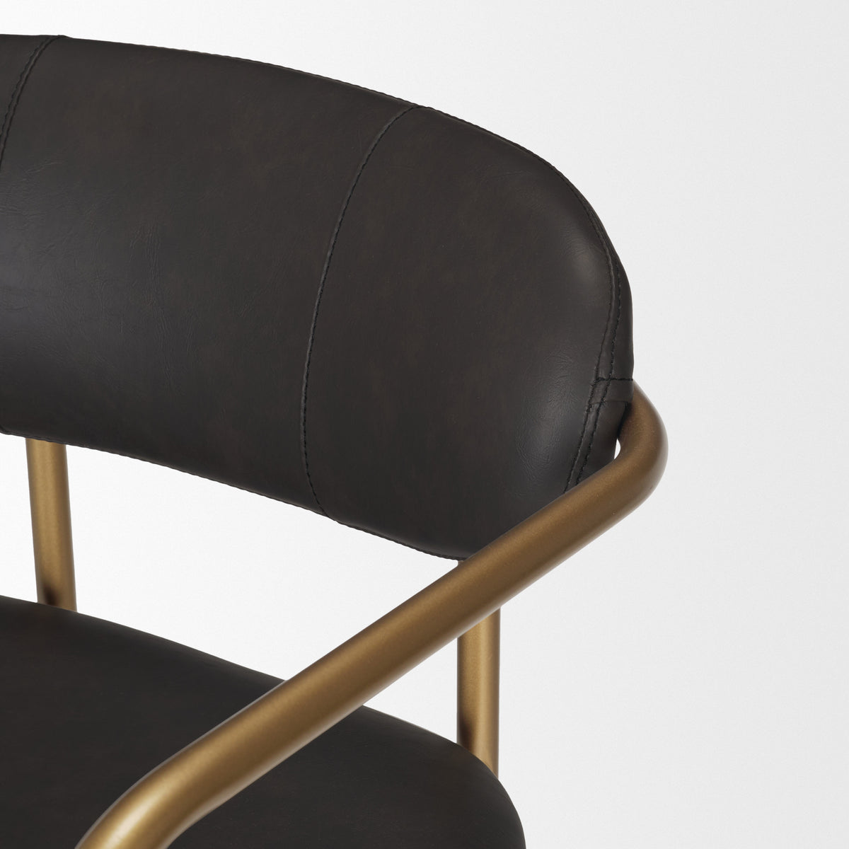 Parker Leather Seat Bar Stool