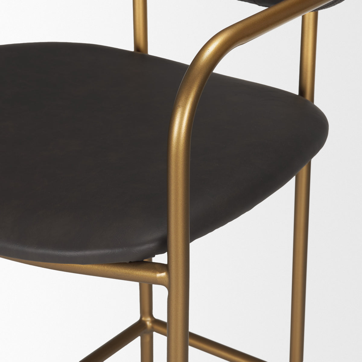 Parker Leather Seat Bar Stool