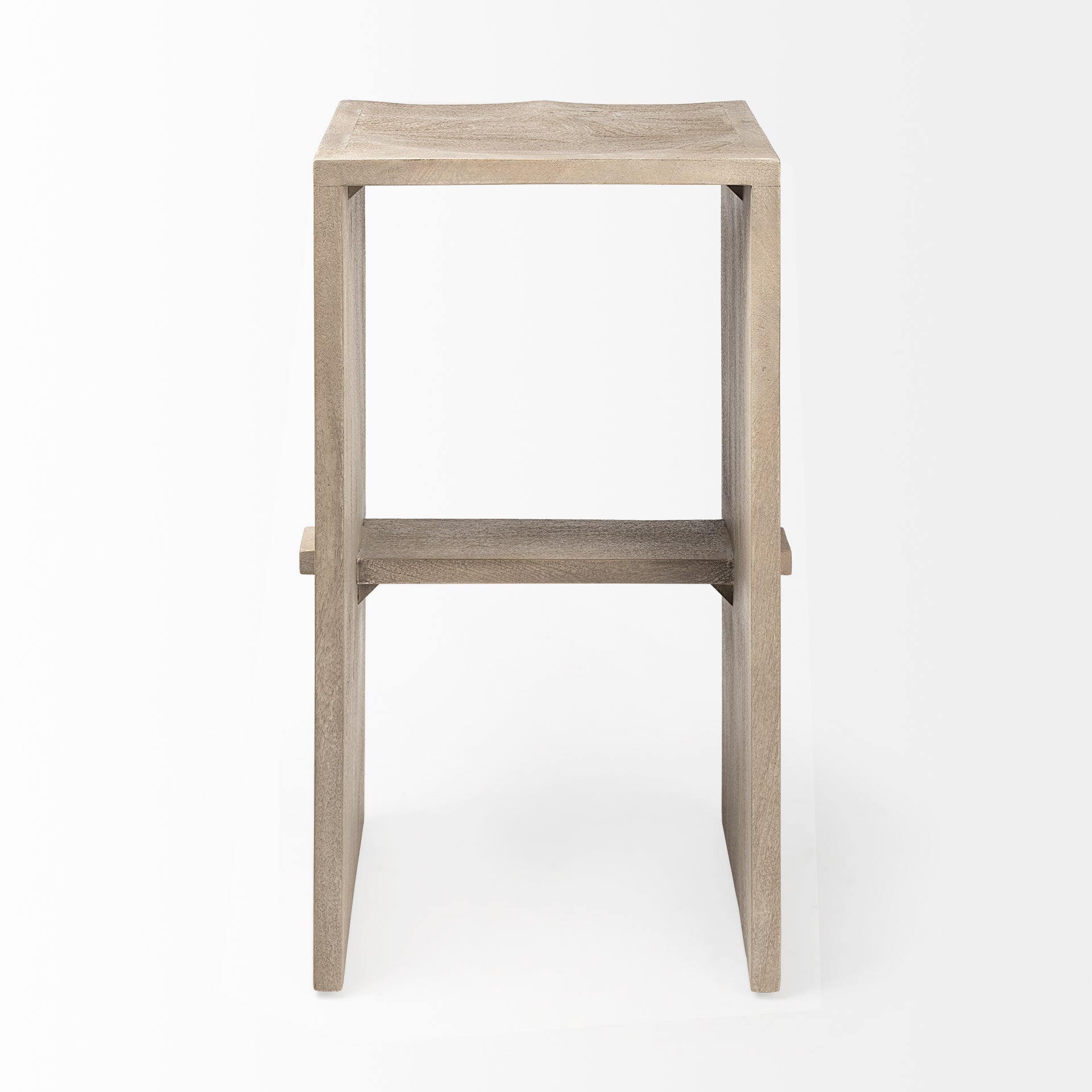 Aida Wood Seat Bar Stool