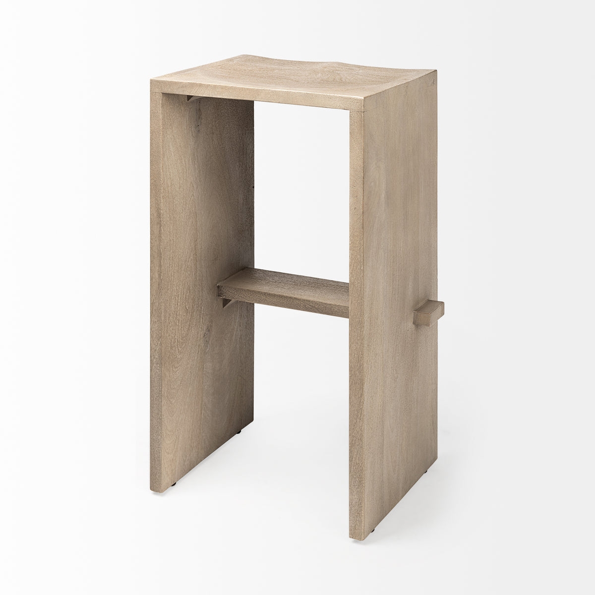 Aida Wood Seat Bar Stool