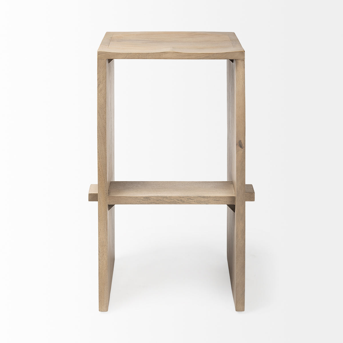 Aida Wood Seat Bar Stool