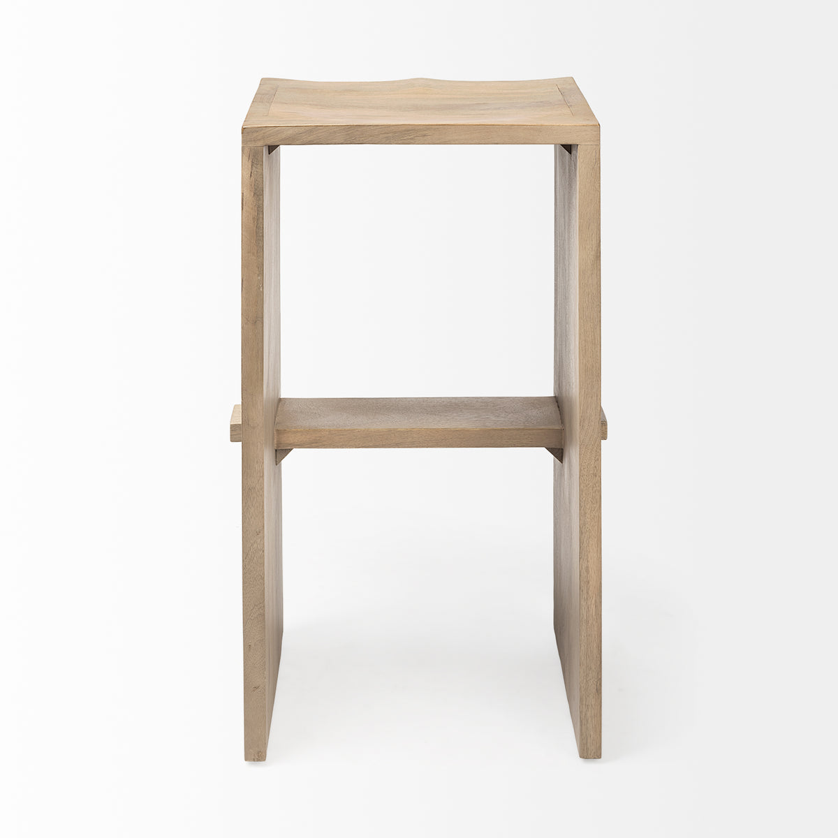 Aida Wood Seat Bar Stool