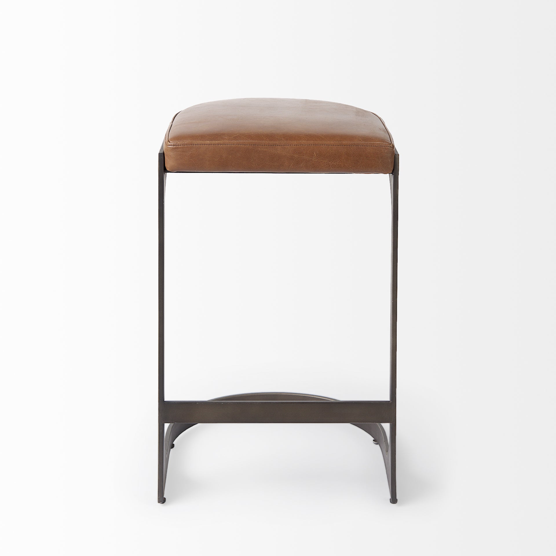 Tyson Leather Seat Stool