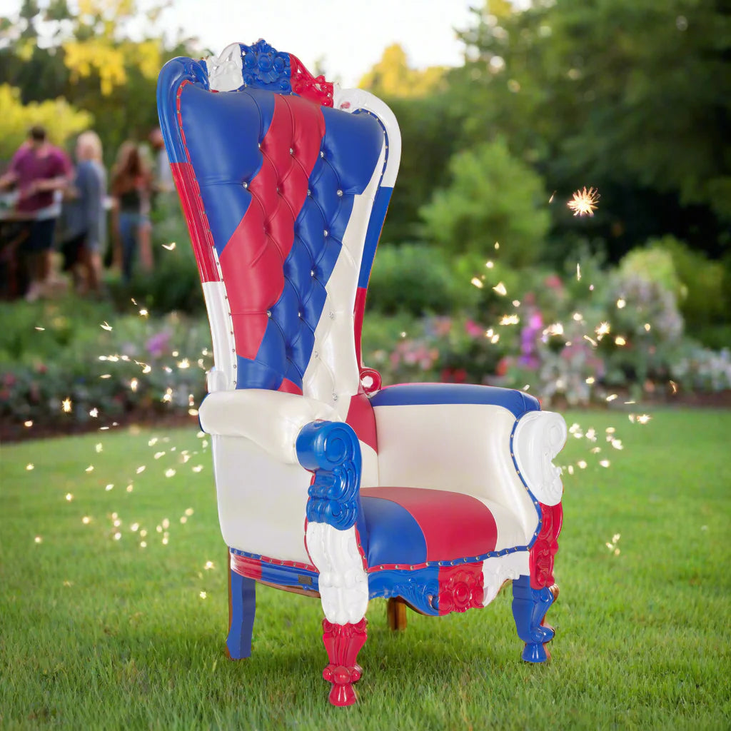 Queen Tiffany Throne Chair - Vinyl