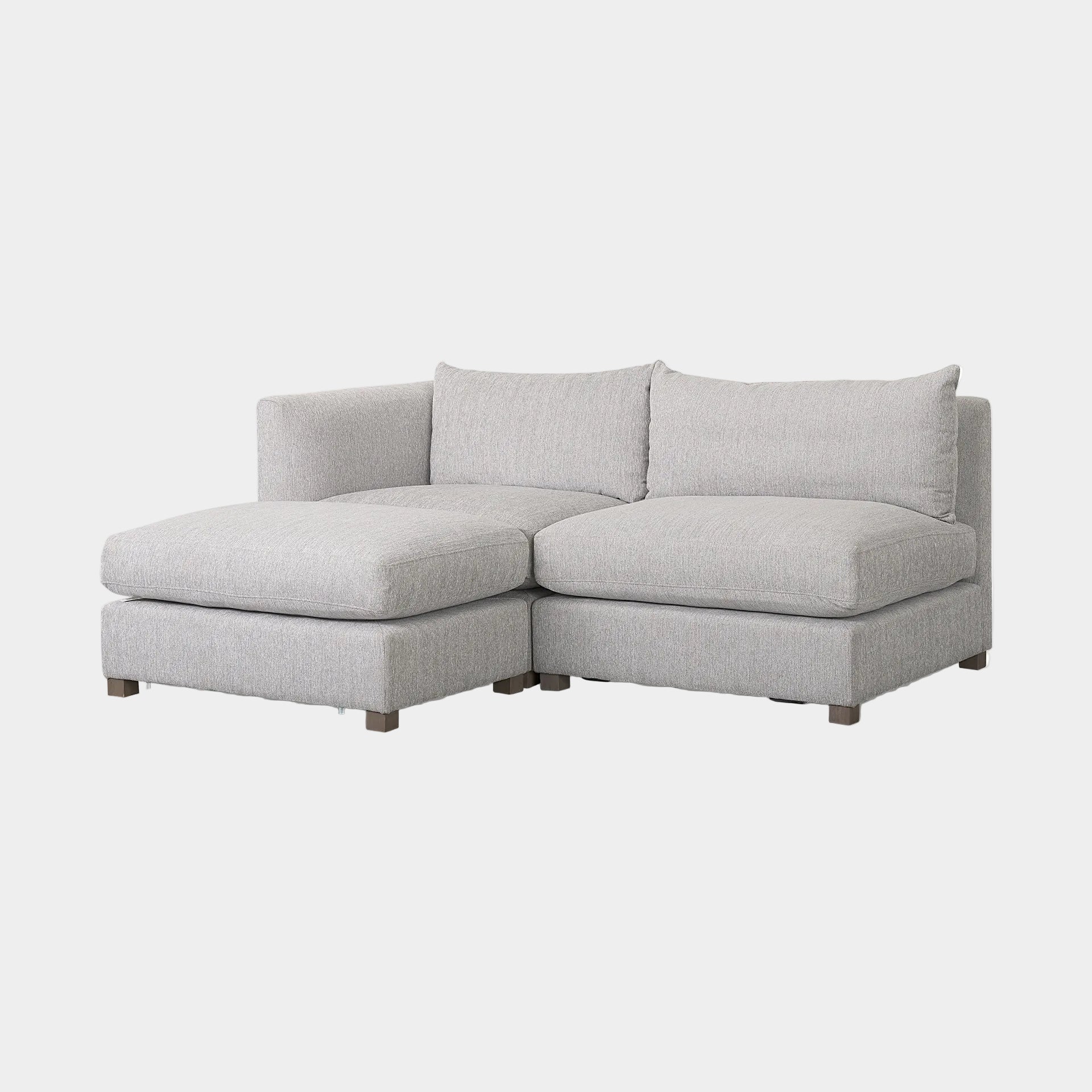 Valence 3 Piece (Incl. 1 ottoman) Modular Sofa Set