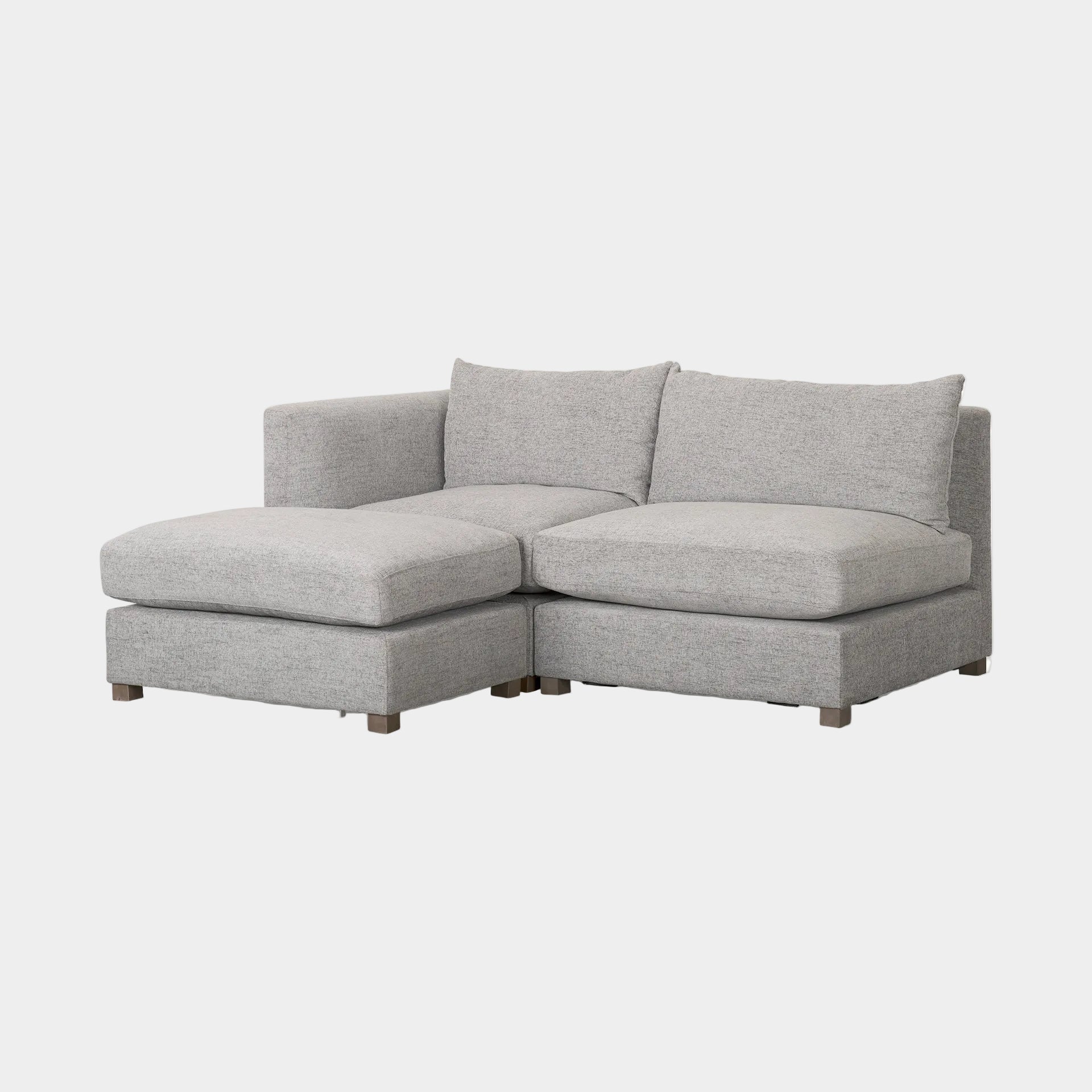 Valence 3 Piece (Incl. 1 ottoman) Modular Sofa Set