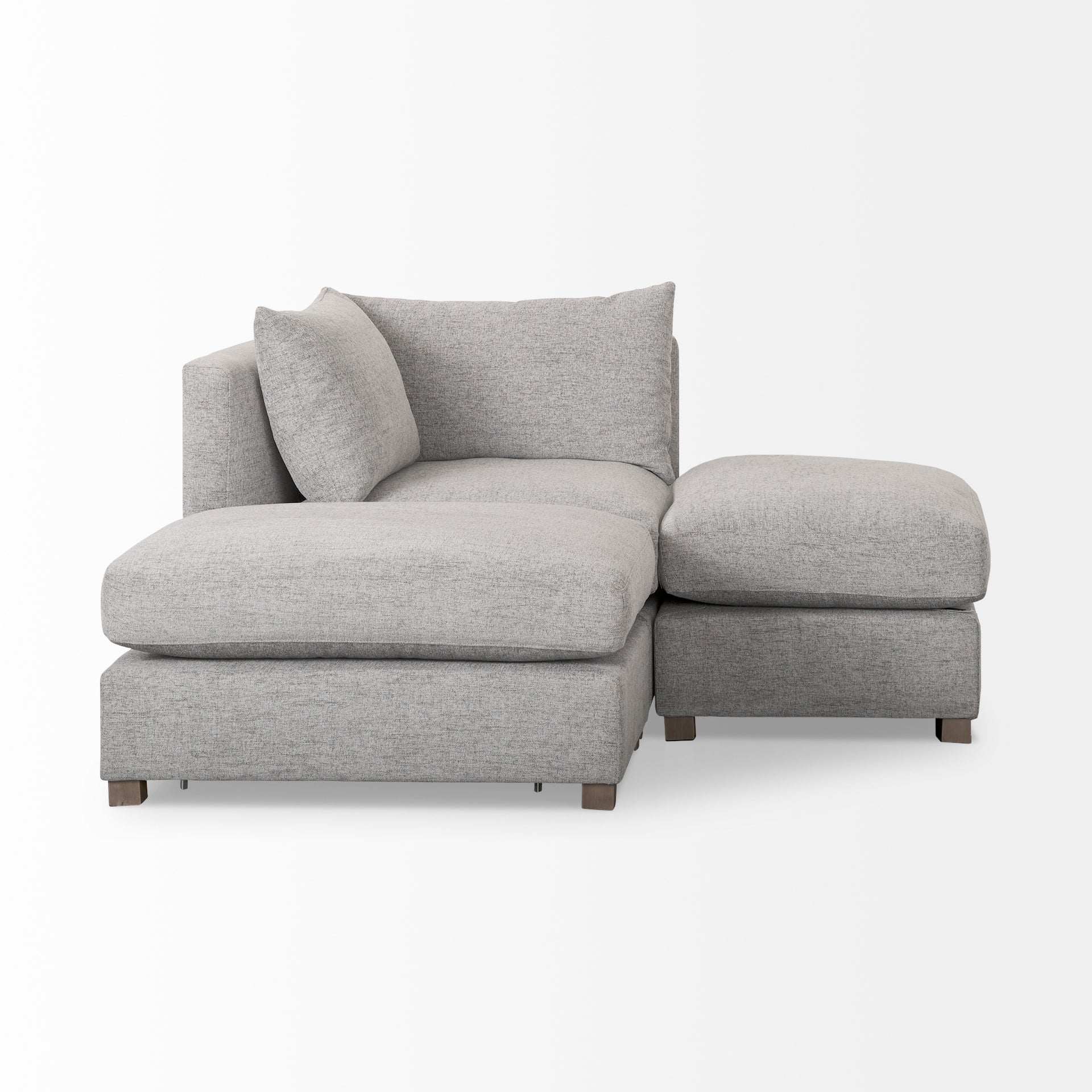 Valence 3 Piece (Incl. 2 ottoman) Modular Sofa Set