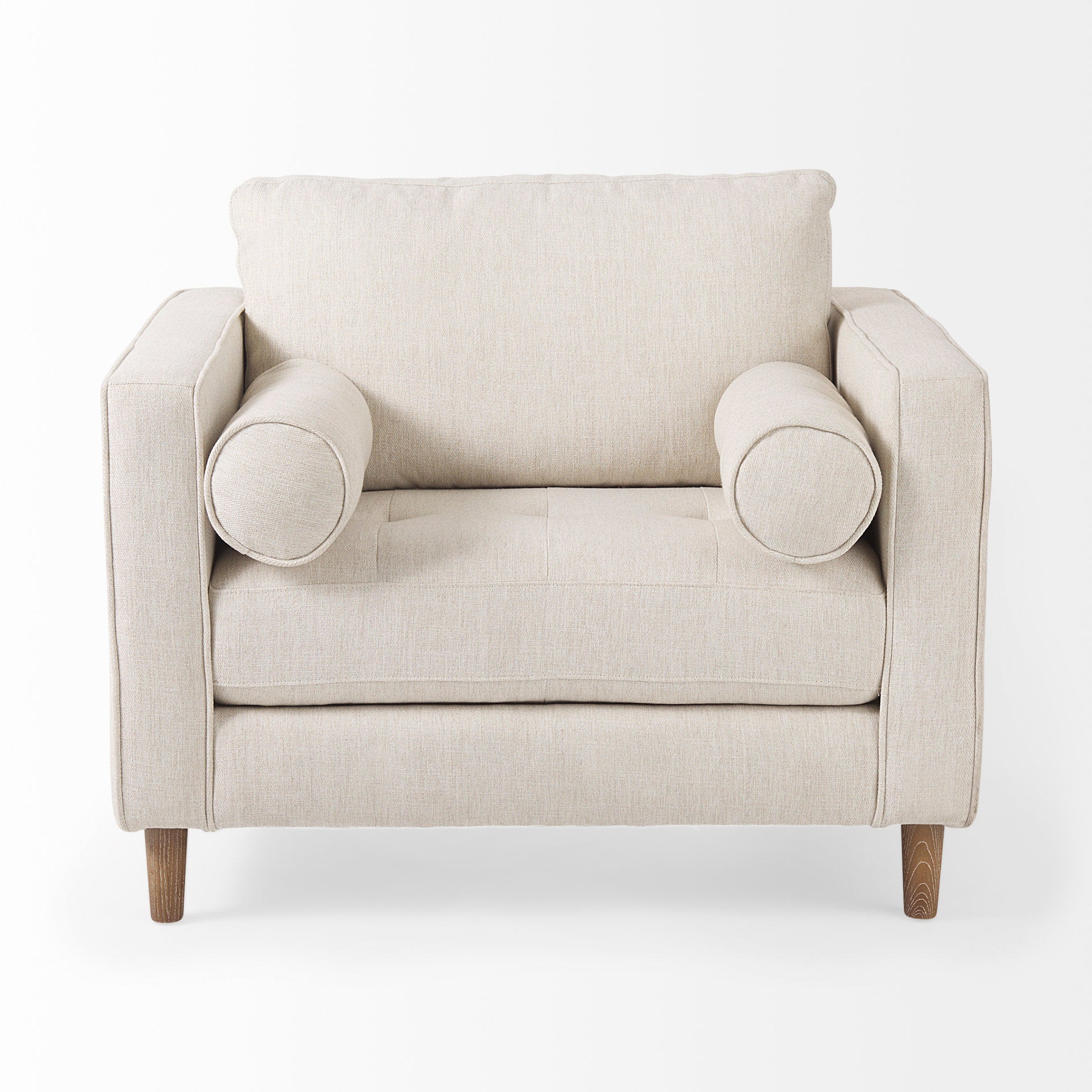 Loretta Fabric Chair with Two Bolster Cushions