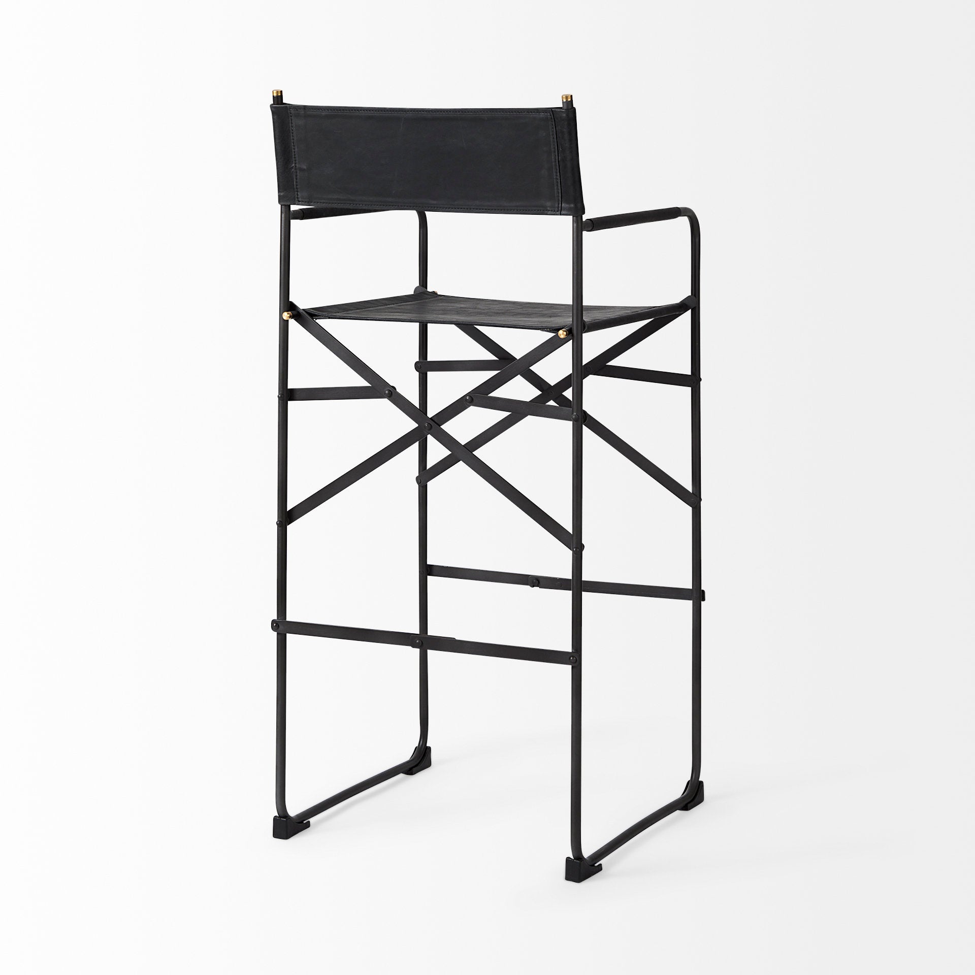 Direttore Leather Seat Bar Stool