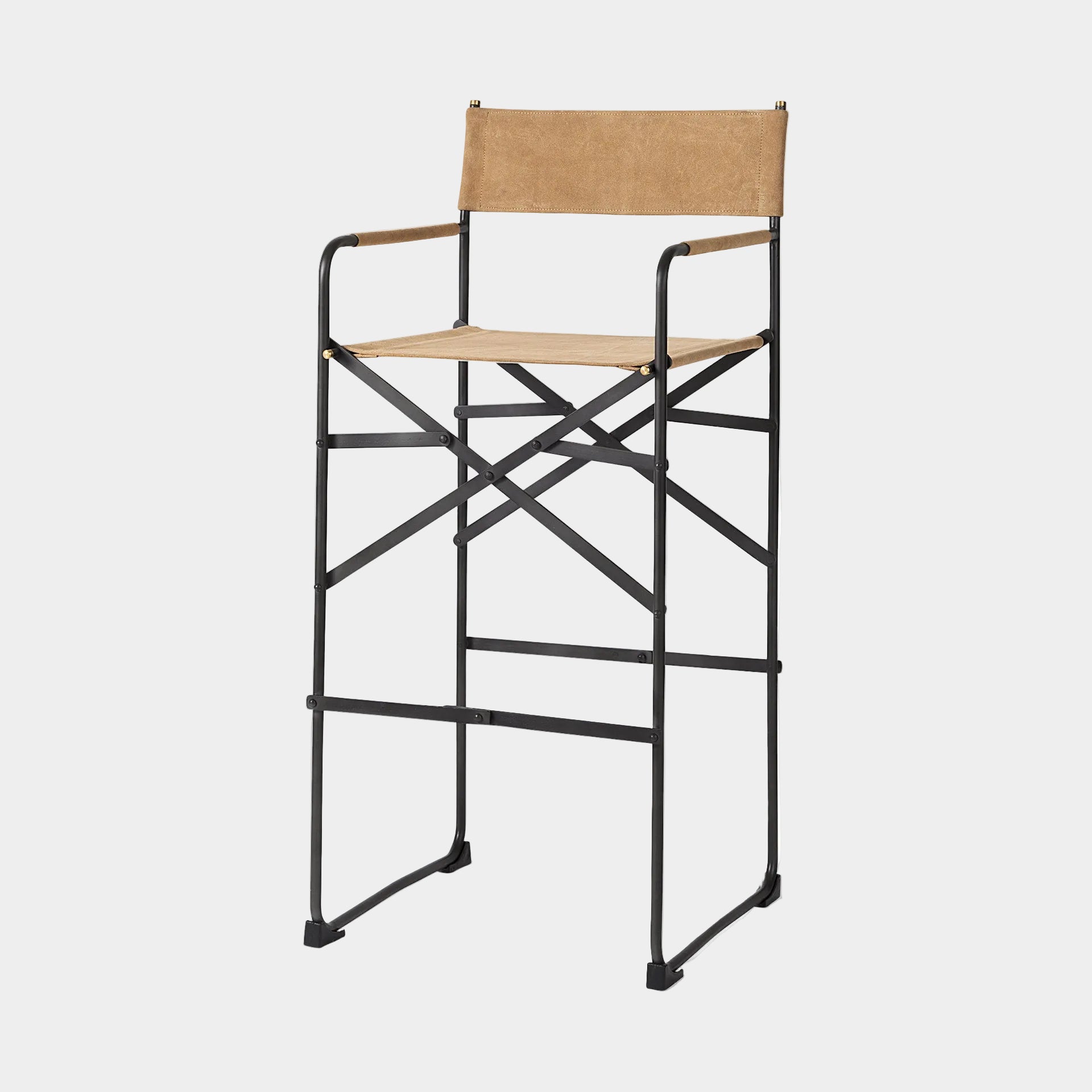Direttore Leather Seat Bar Stool