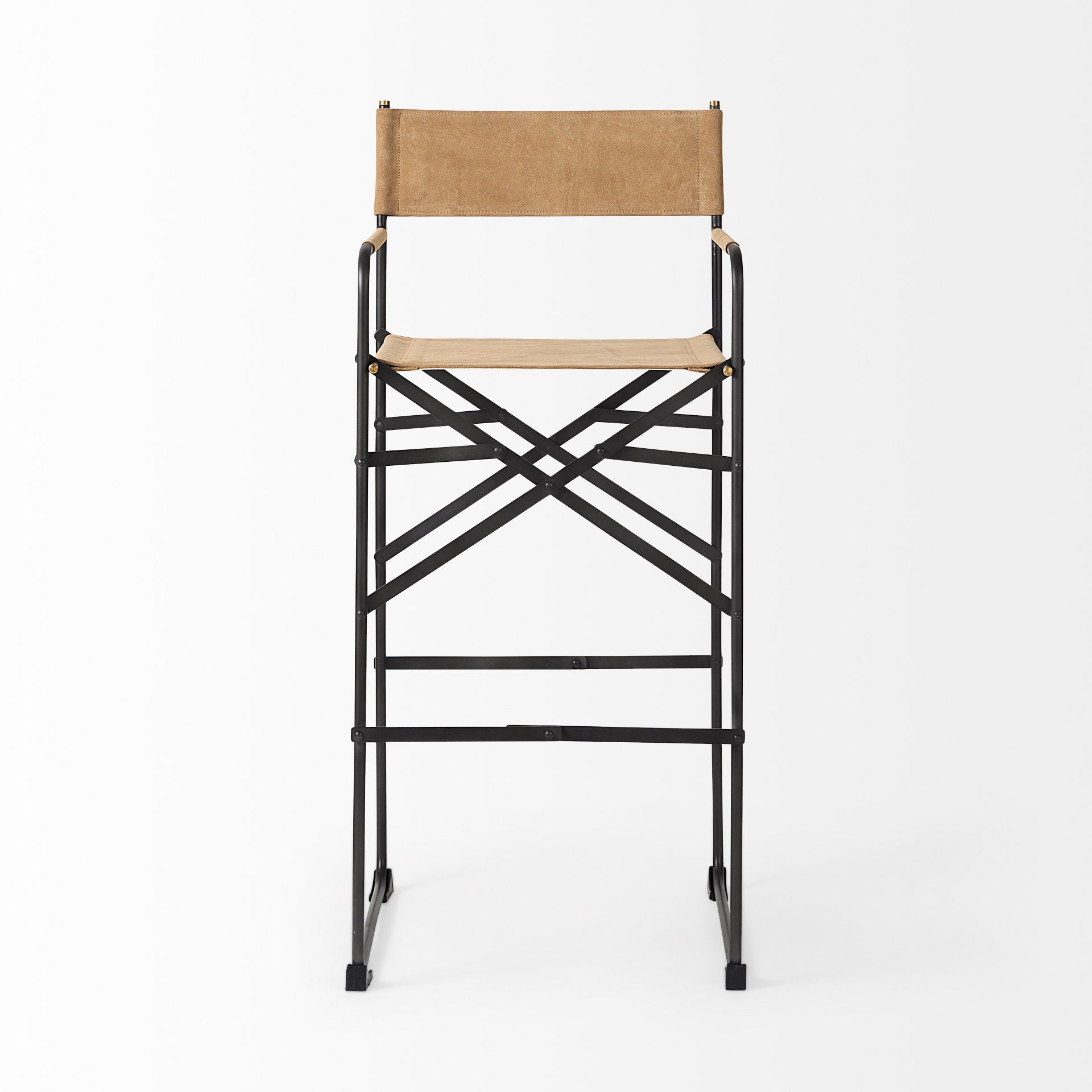 Direttore Leather Seat Bar Stool
