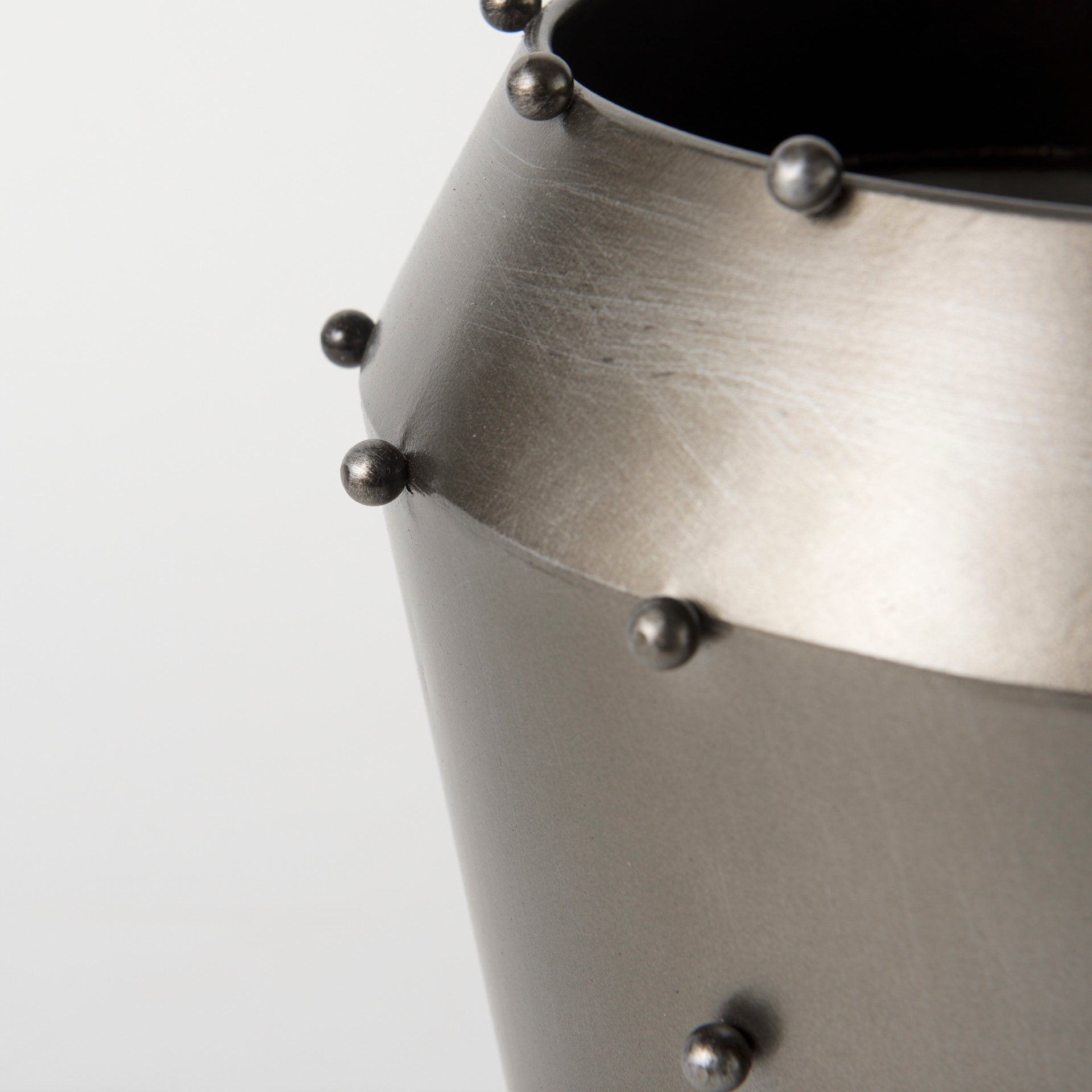 Elio Gun Metal Gray Vase