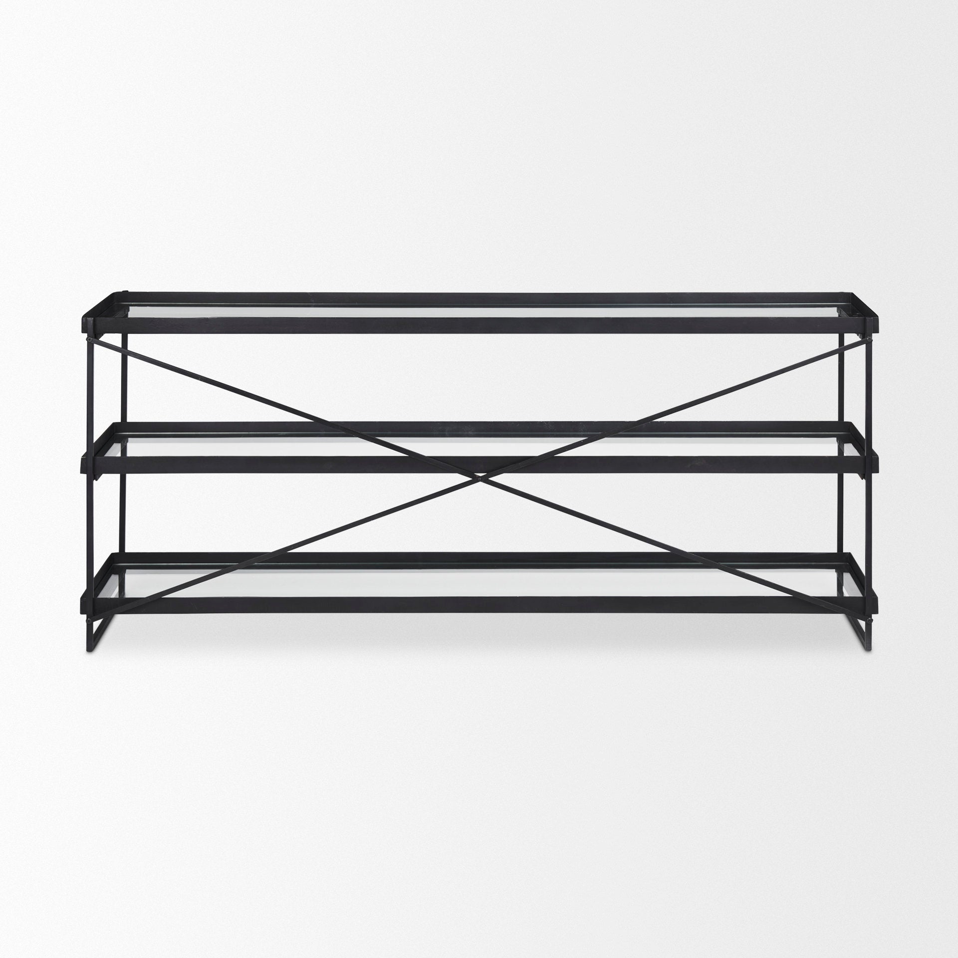 Trey Glass Console Table
