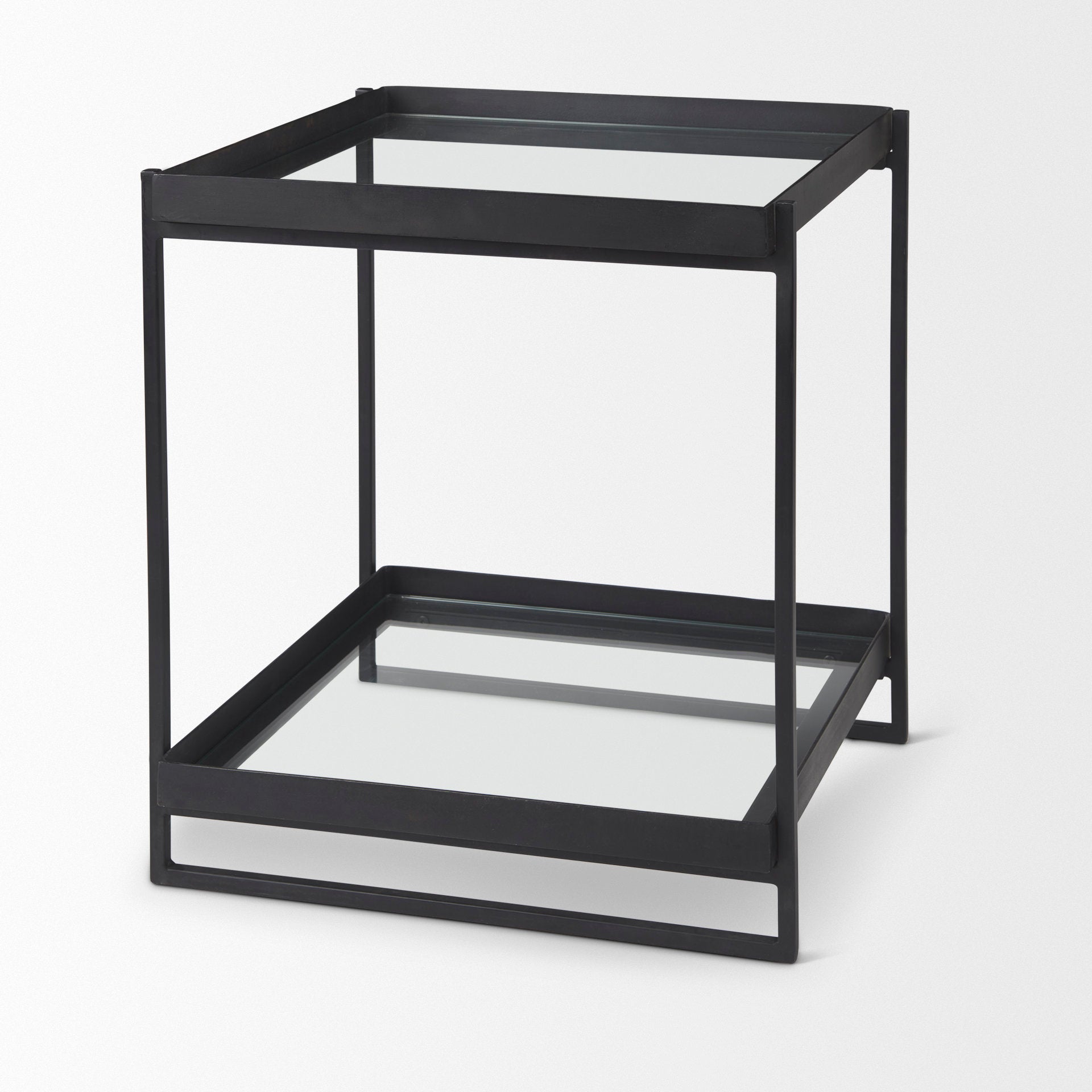 Trey Glass Accent Table