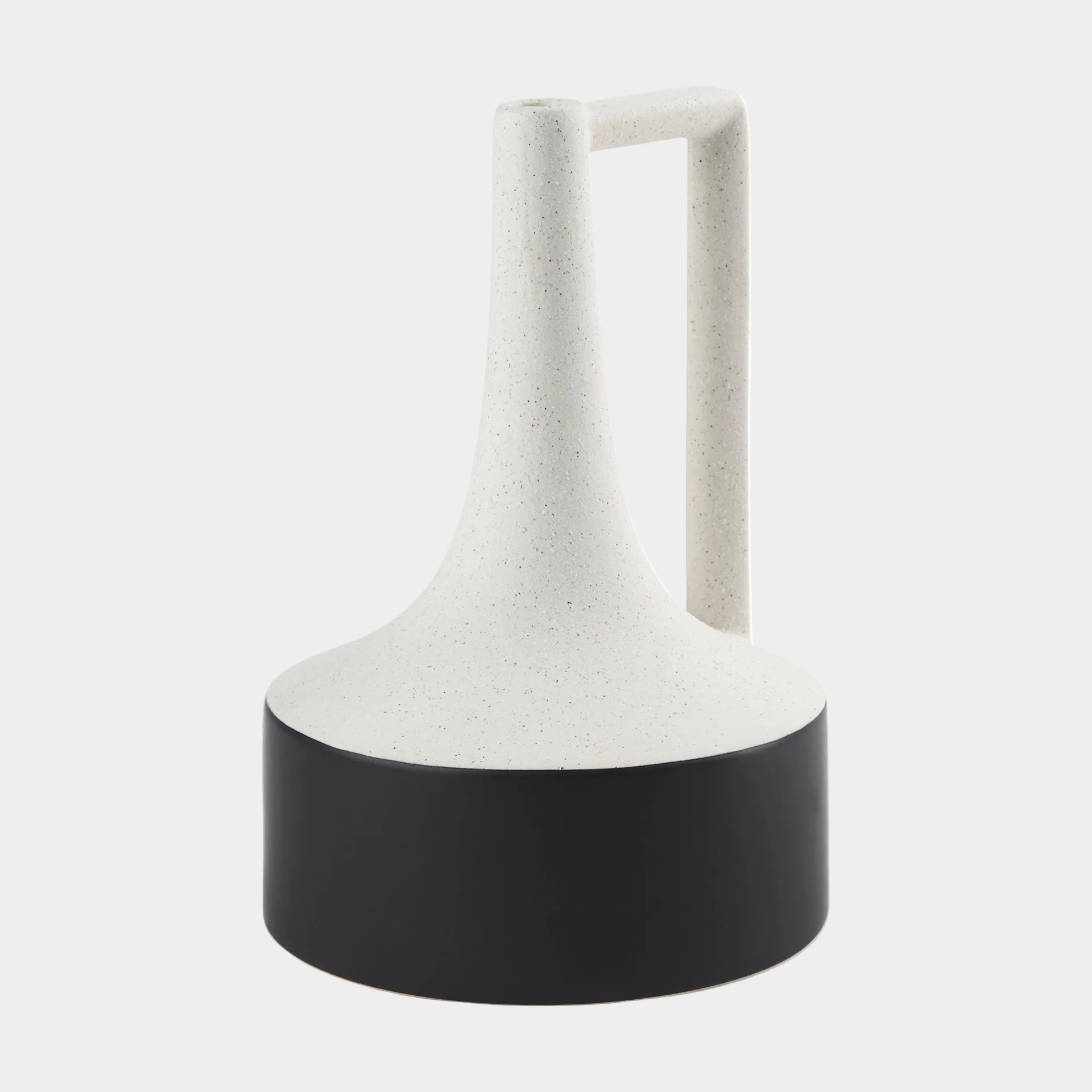 Burton White/Black Jug Vase