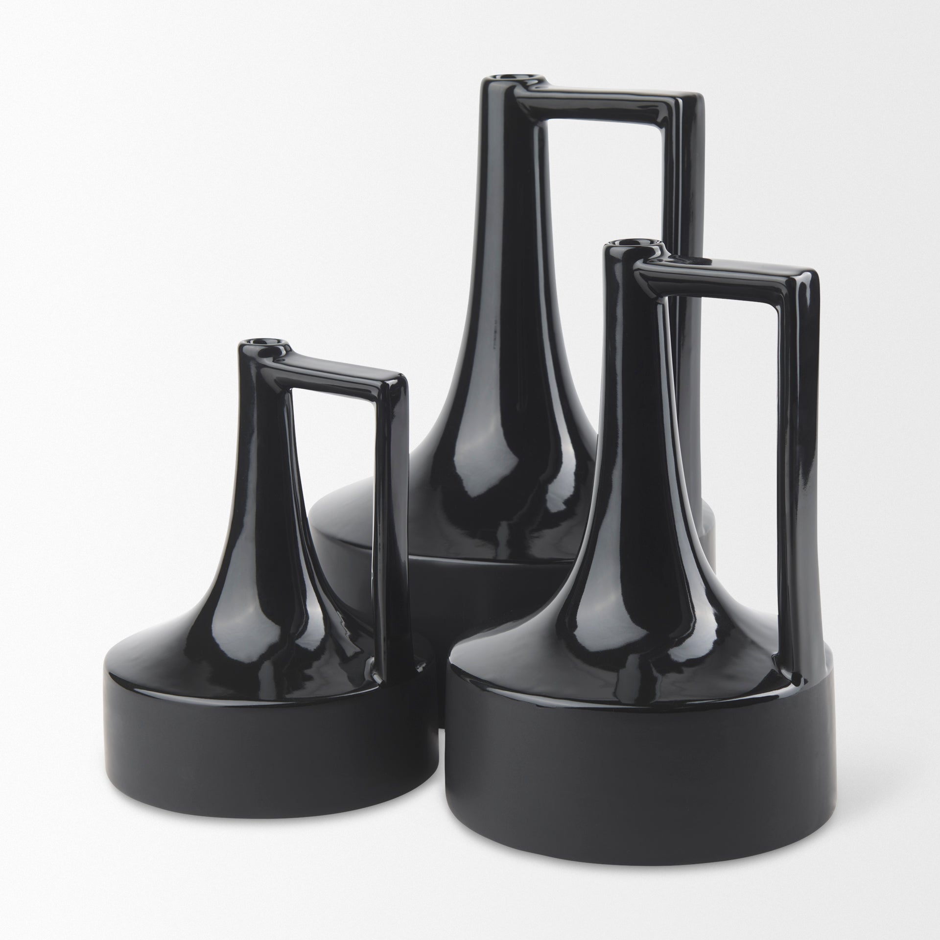 Burton Black Jug Vase