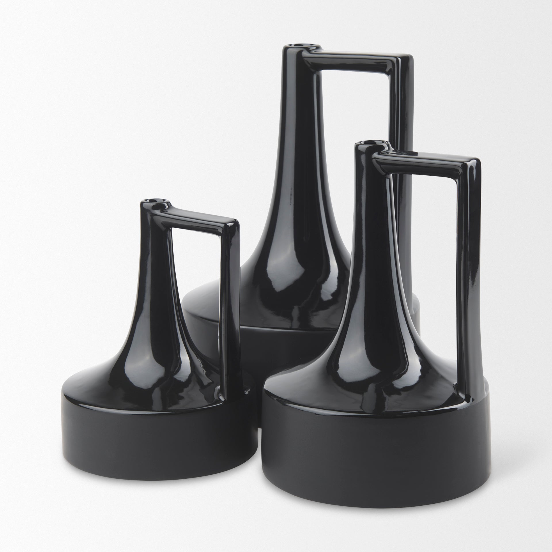 Burton Black Jug Vase