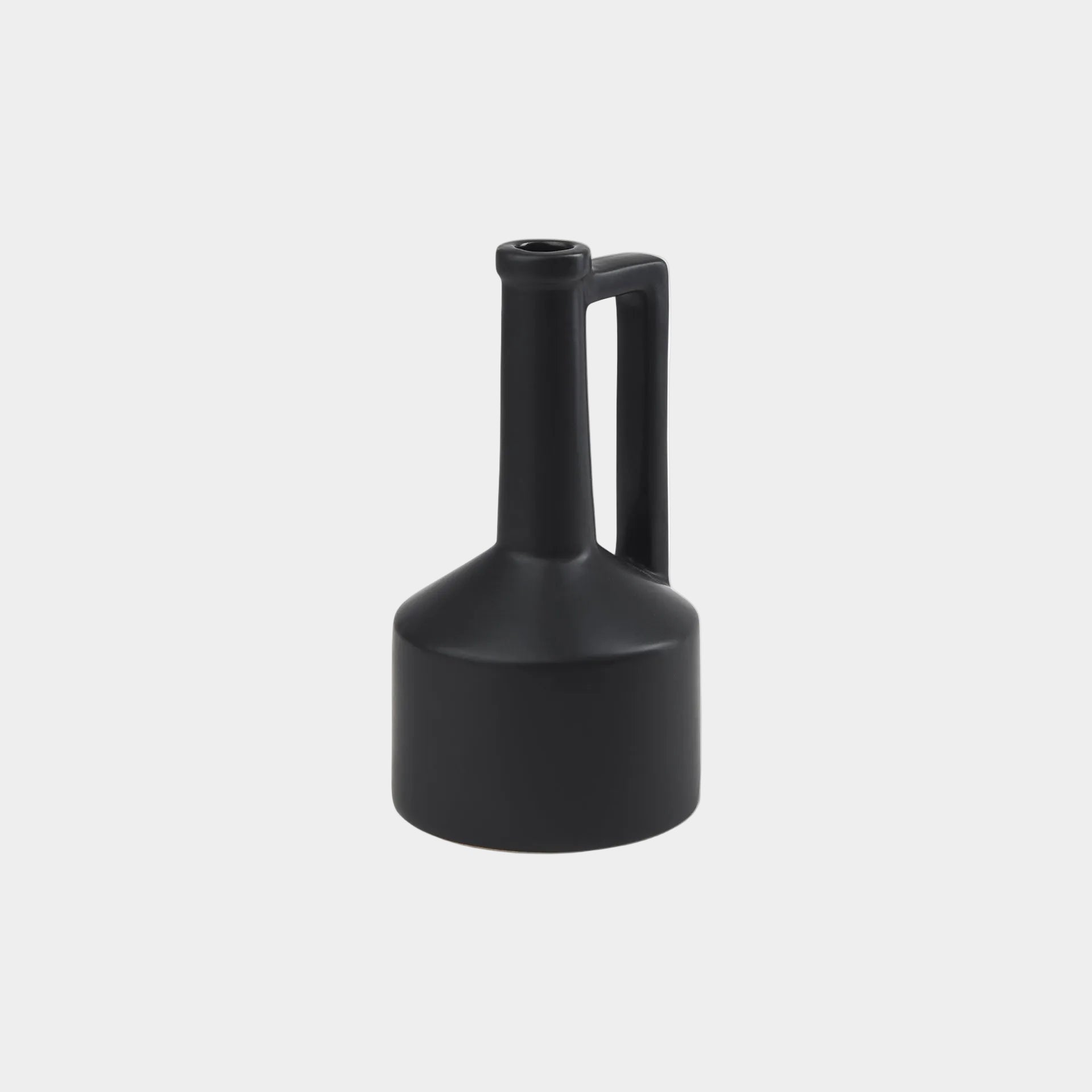 Burton Matte Black Jug Vase