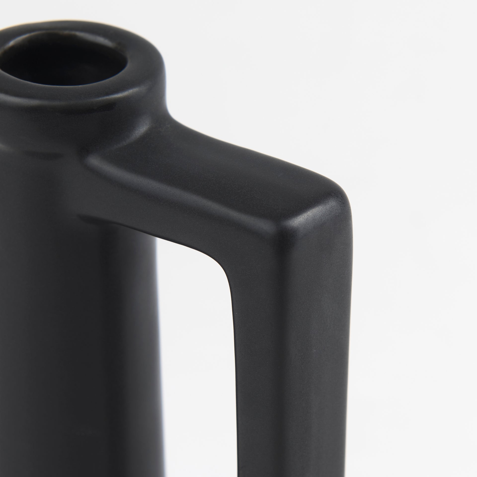 Burton Matte Black Jug Vase
