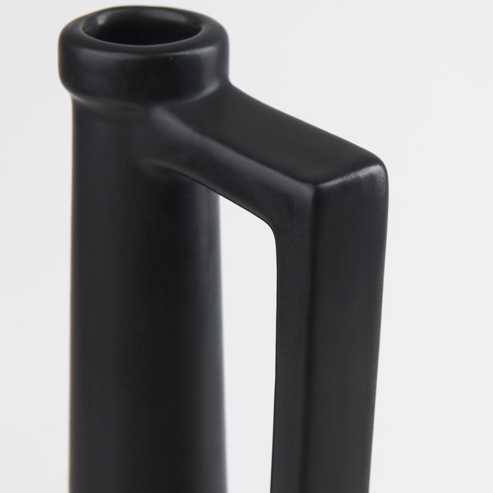 Burton Matte Black Jug Vase