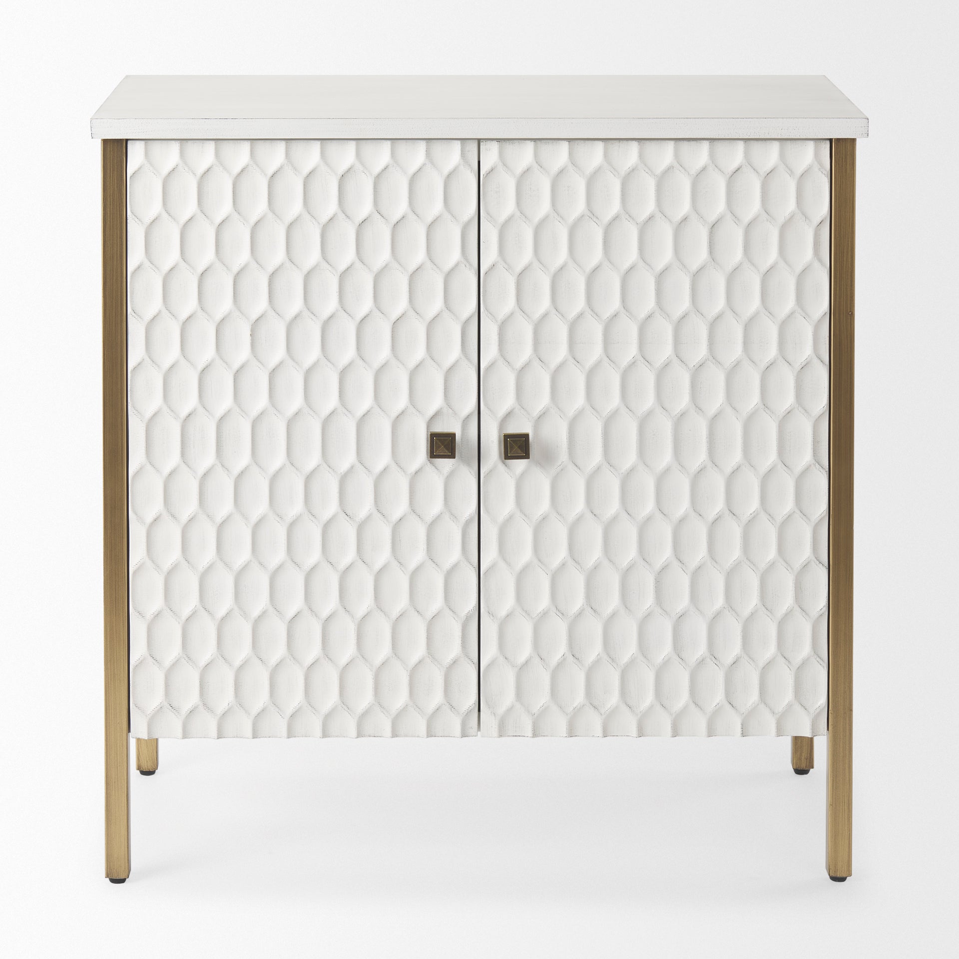 Savannah Gold Accent Cabinet - 2 Door
