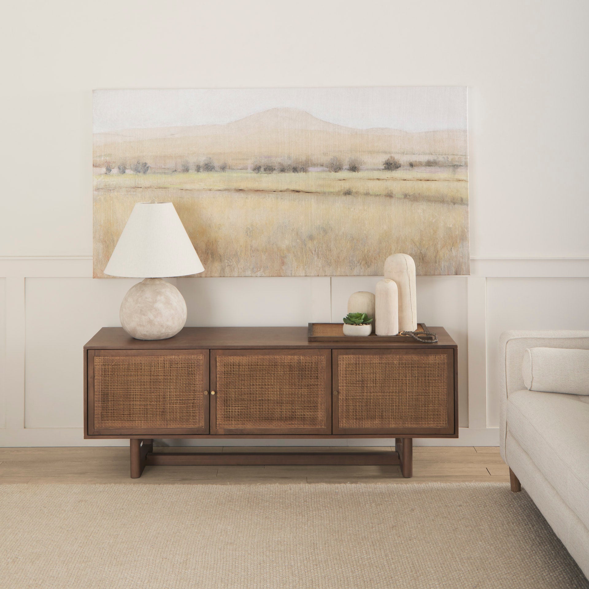 Knox White-Wash Wooden Object
