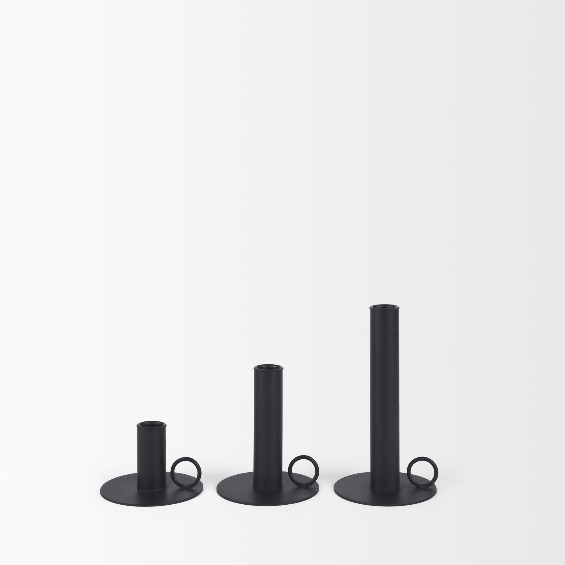 Noir Candle Holders Set of 3