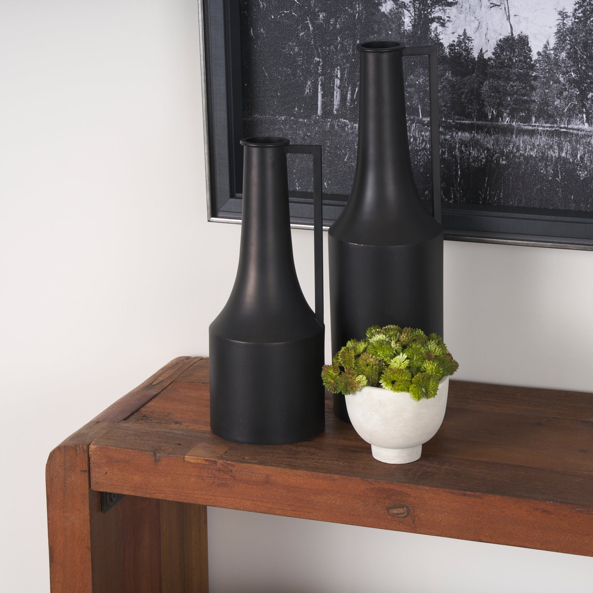 Aubrey Black Jug Vase