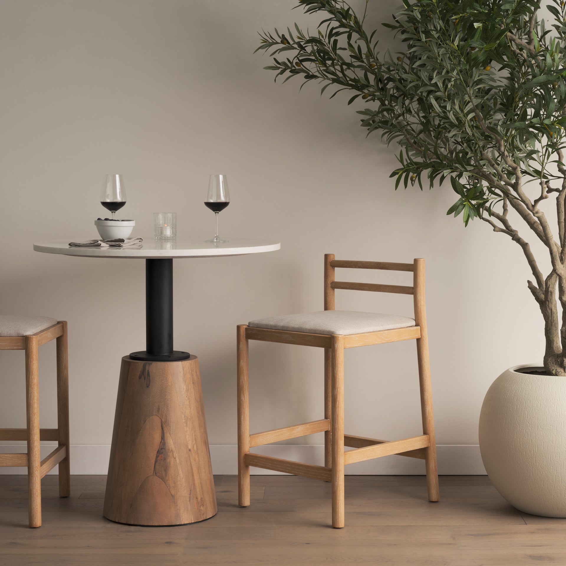 Sam Fabric Seat Counter Stool