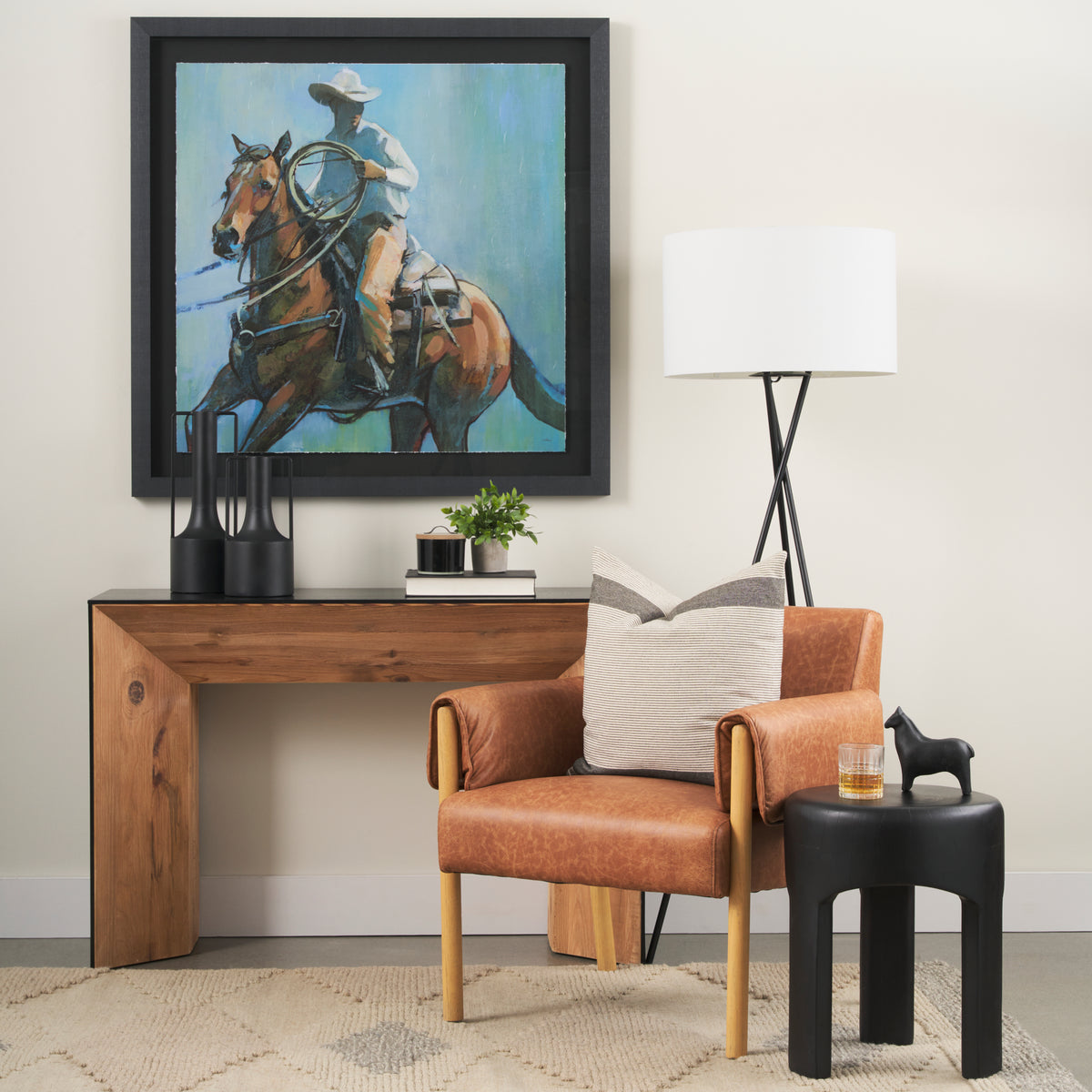 Ashton Vegan Leather Accent Chair