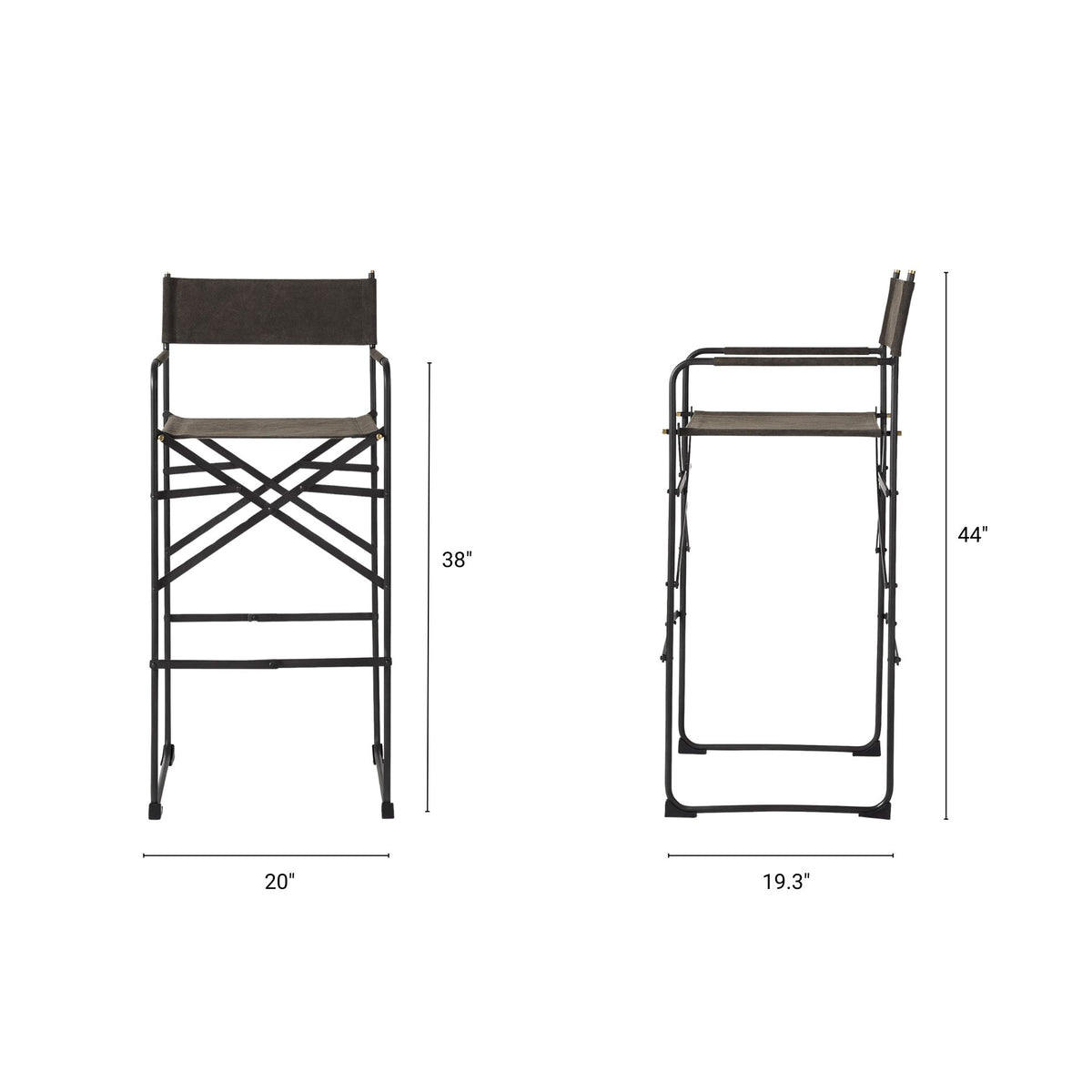 Direttore Upholstered Seat Bar Stool