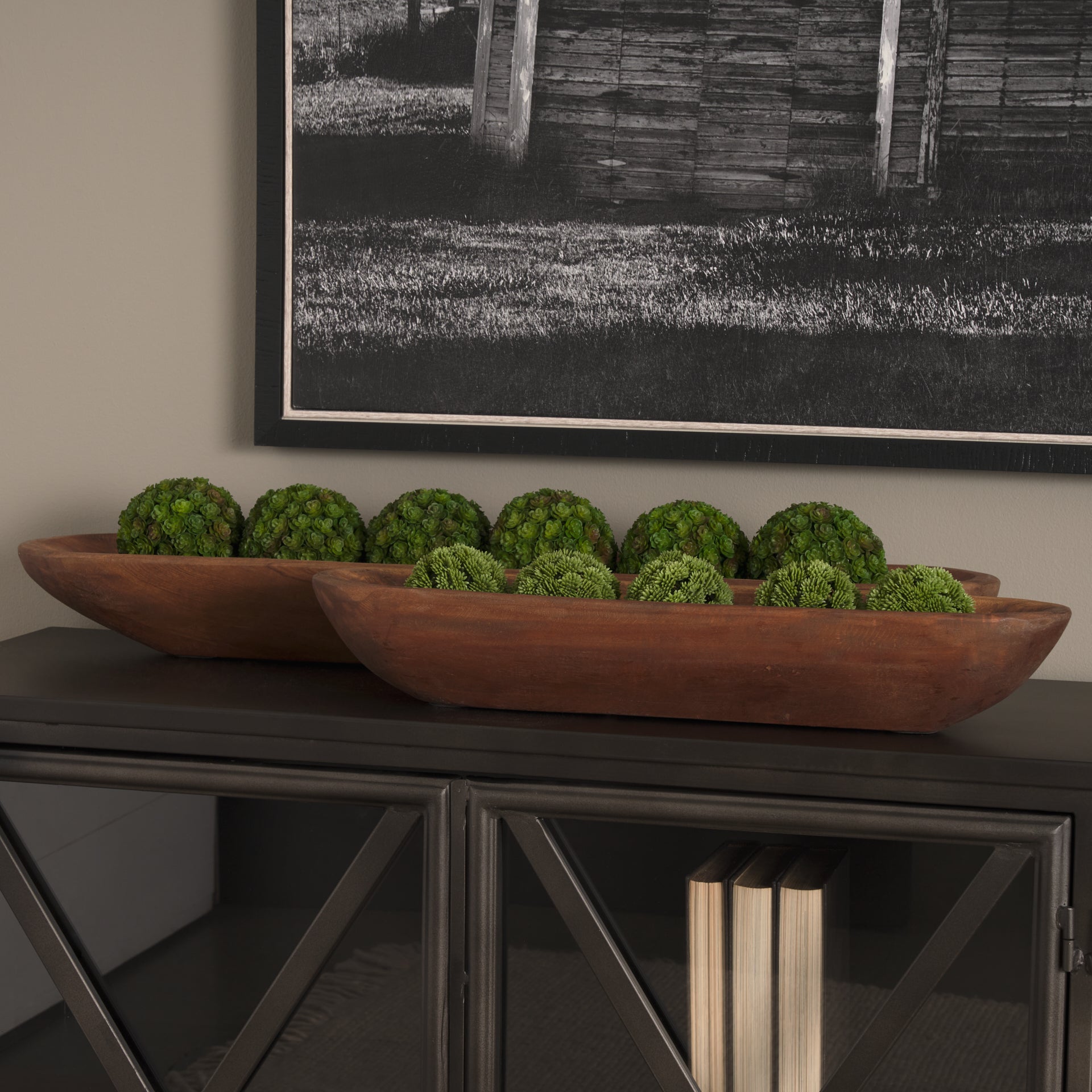 Athena Wooden Trays Set of 2