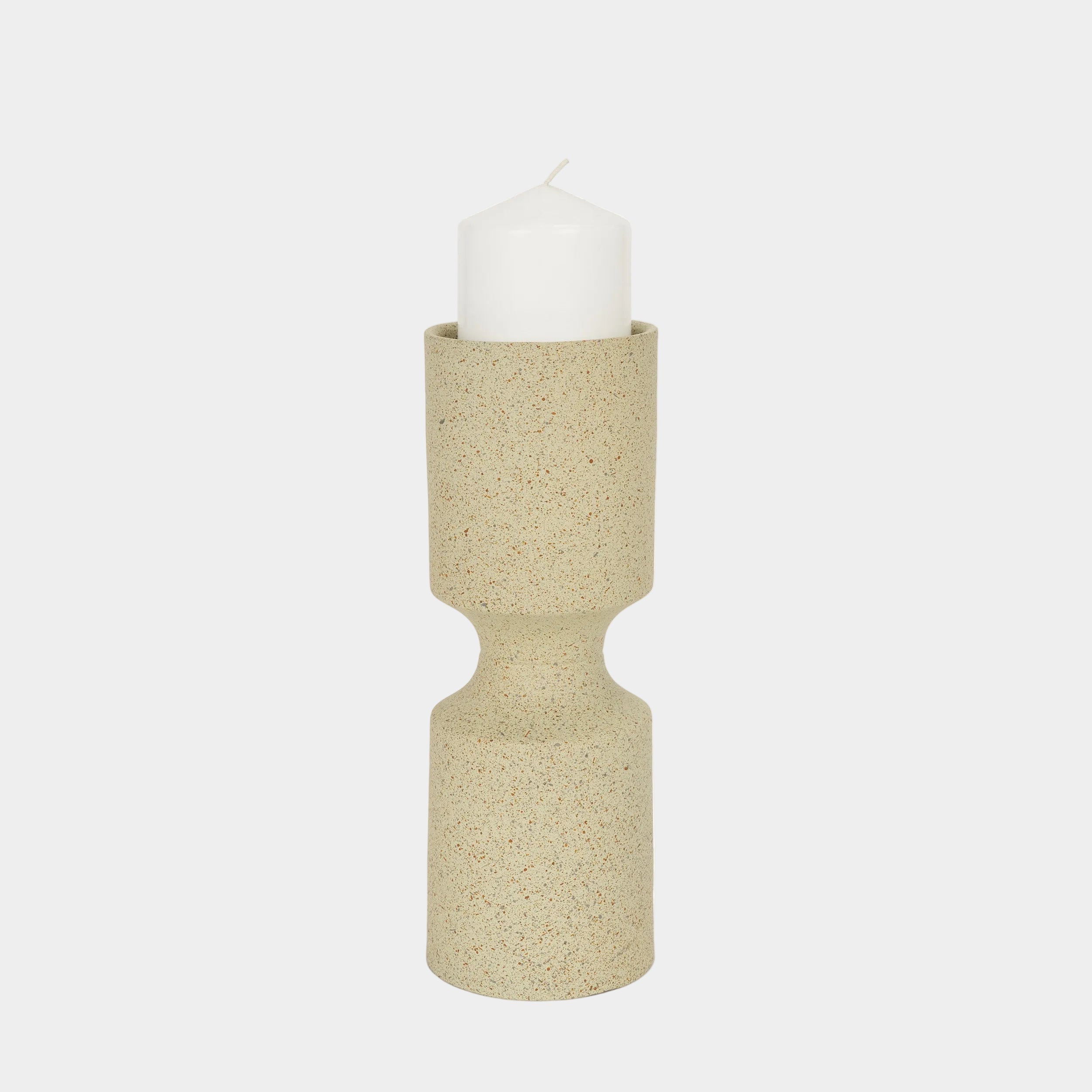 Akira Beige Candle Holder