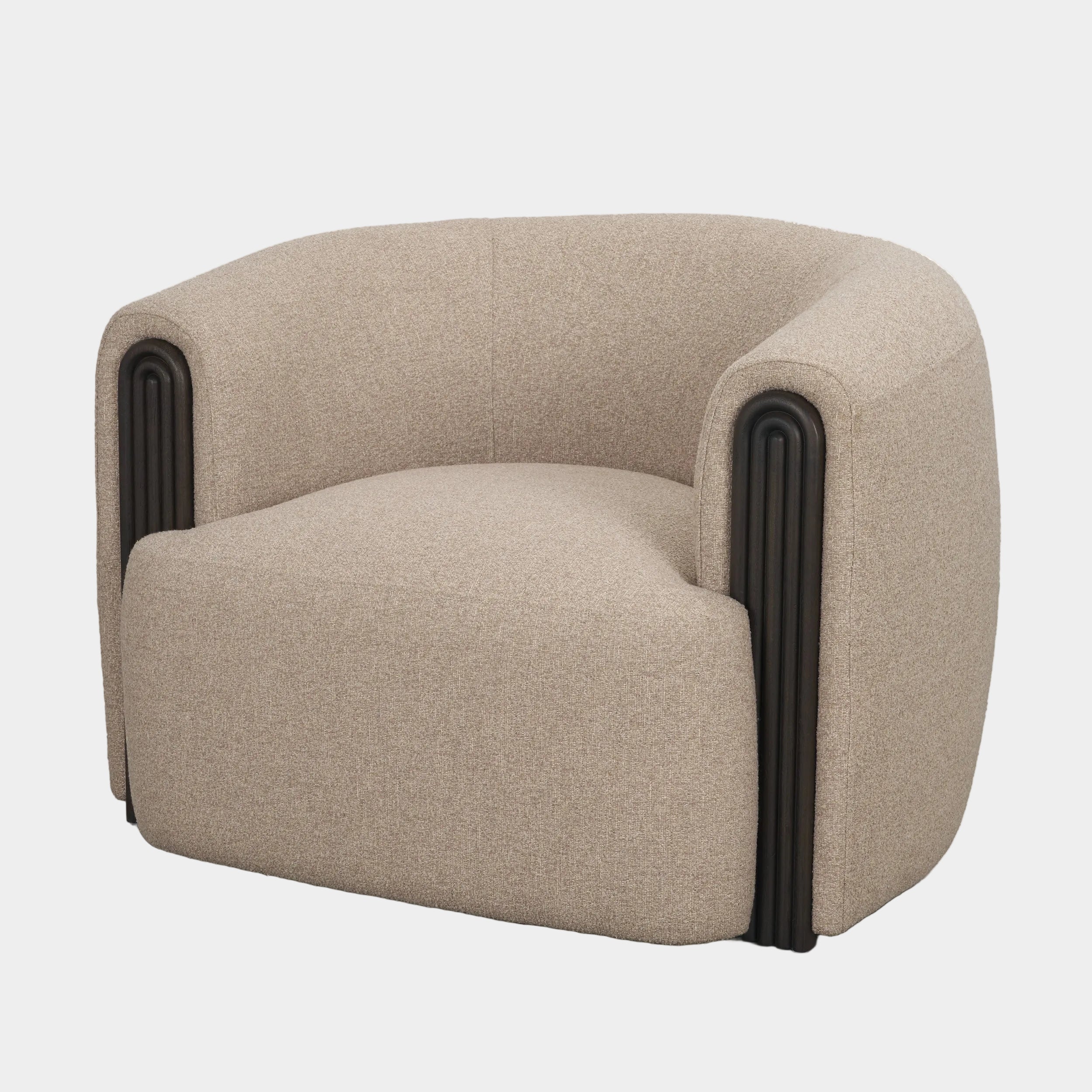 Kornelia Fabric Barrel Accent Chair
