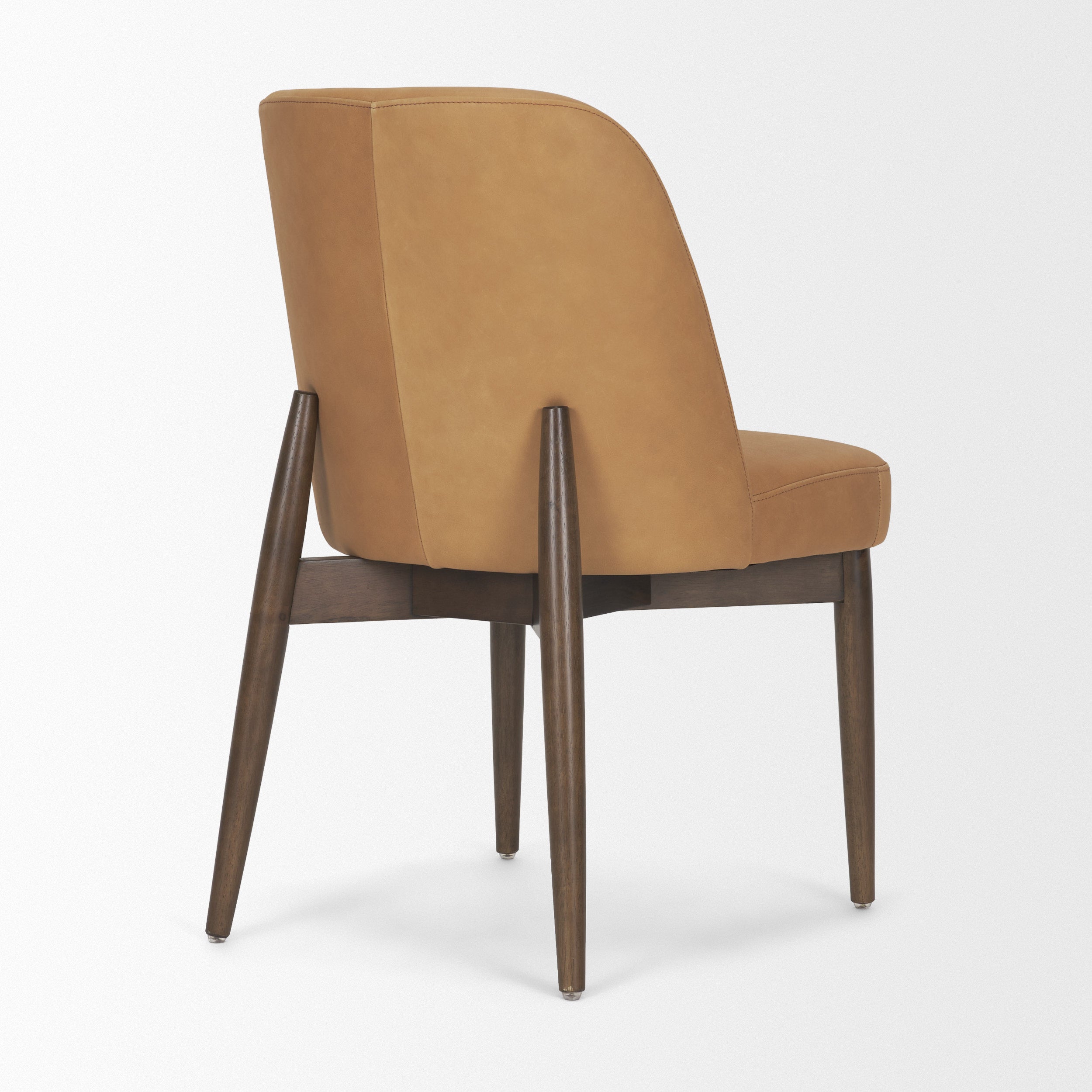 Abbie Curve Leather Contract-Grade Dining Chair