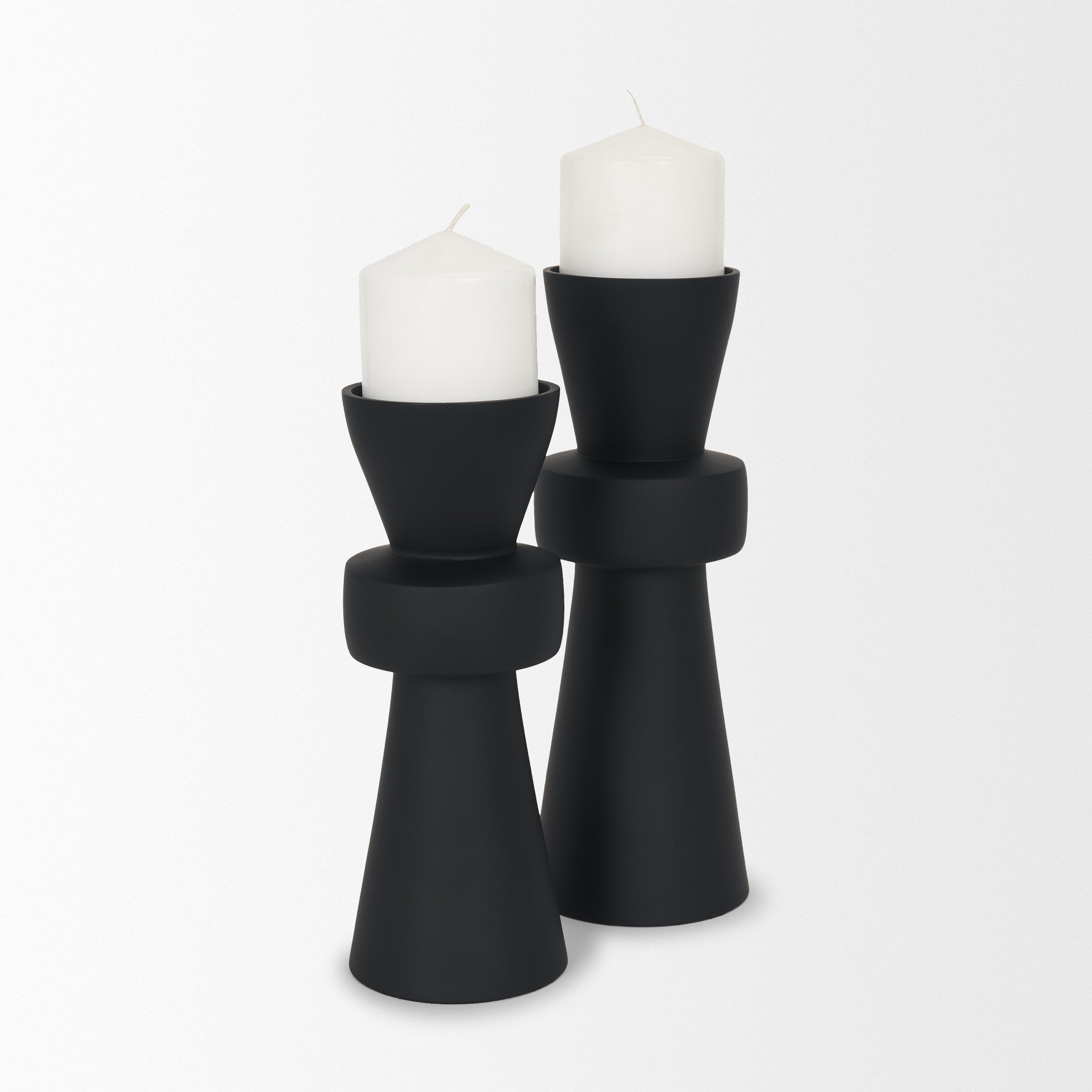 Odilia Black Candle Holder