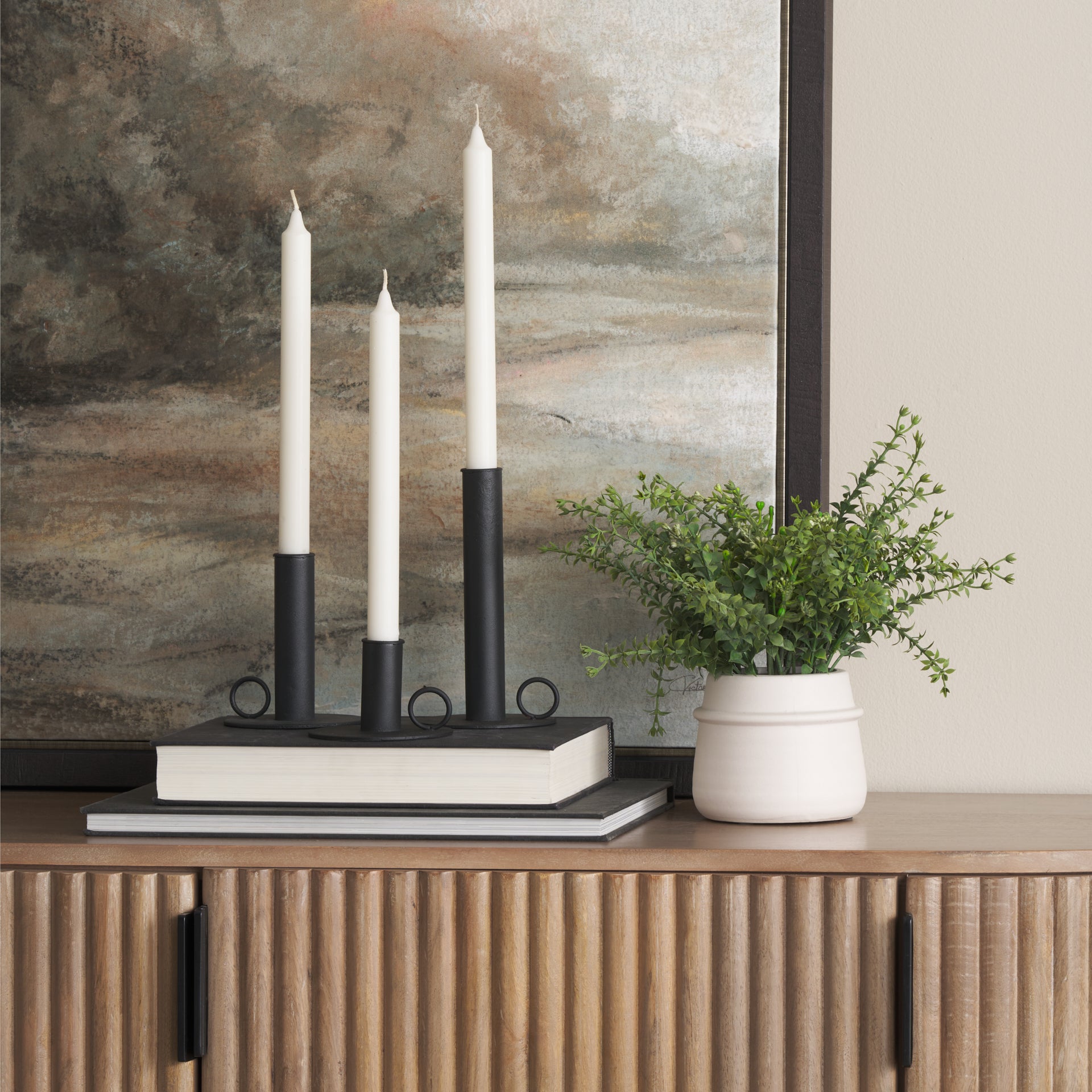 Noir Candle Holders Set of 3