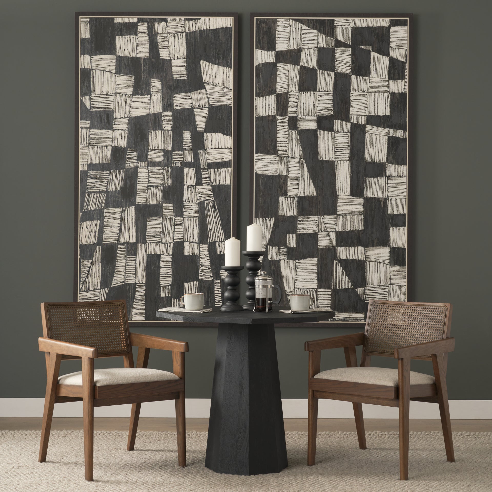 Reid Cane Back Dining Armchair
