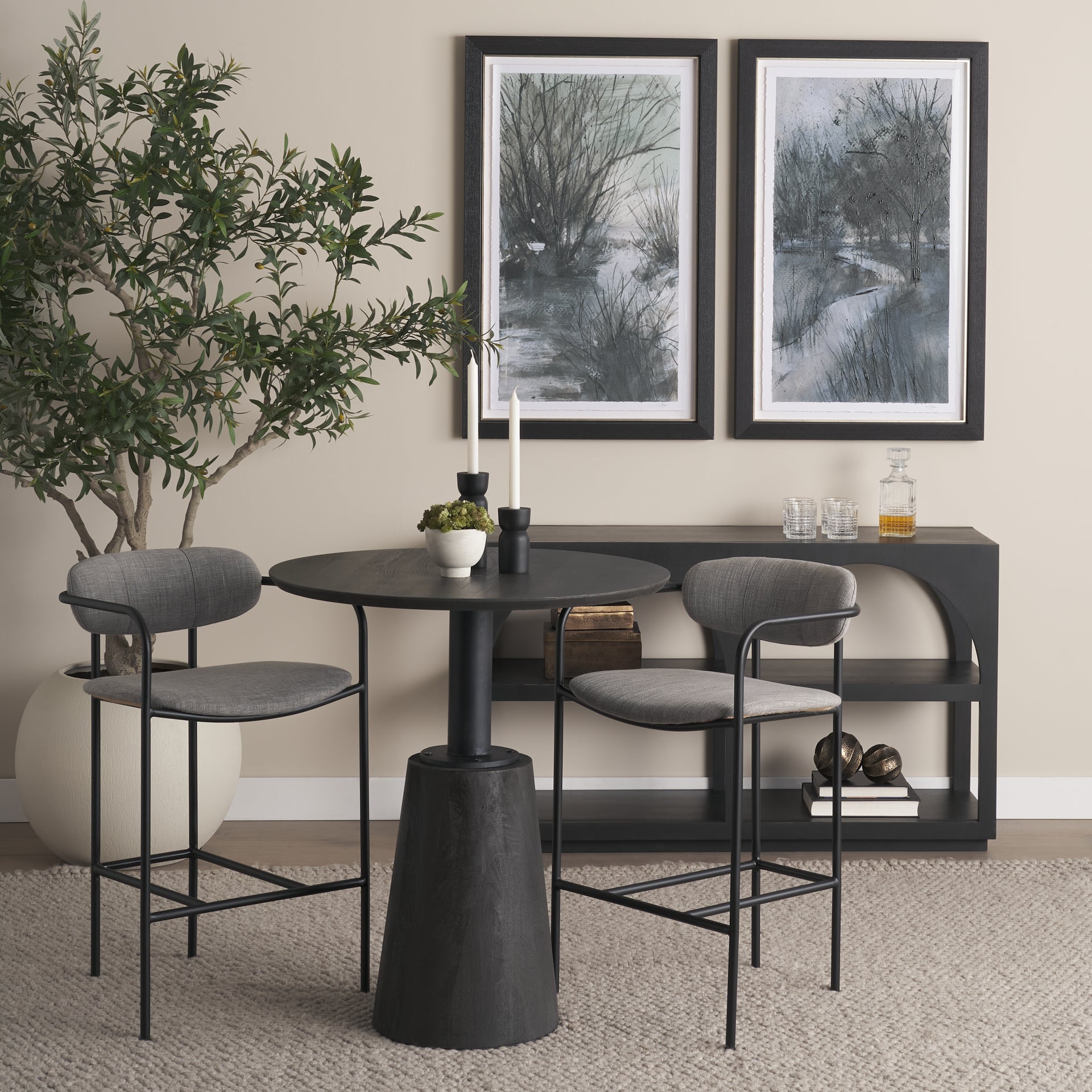 Maxwell 32" Wood Bistro Table