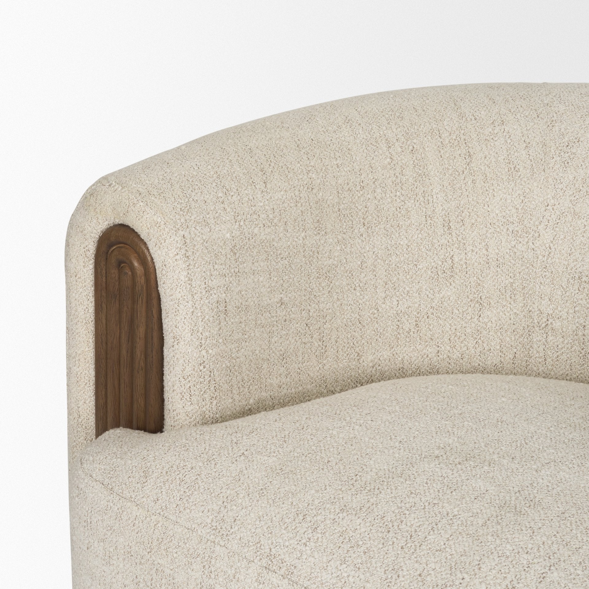 Kornelia Fabric Barrel Accent Chair