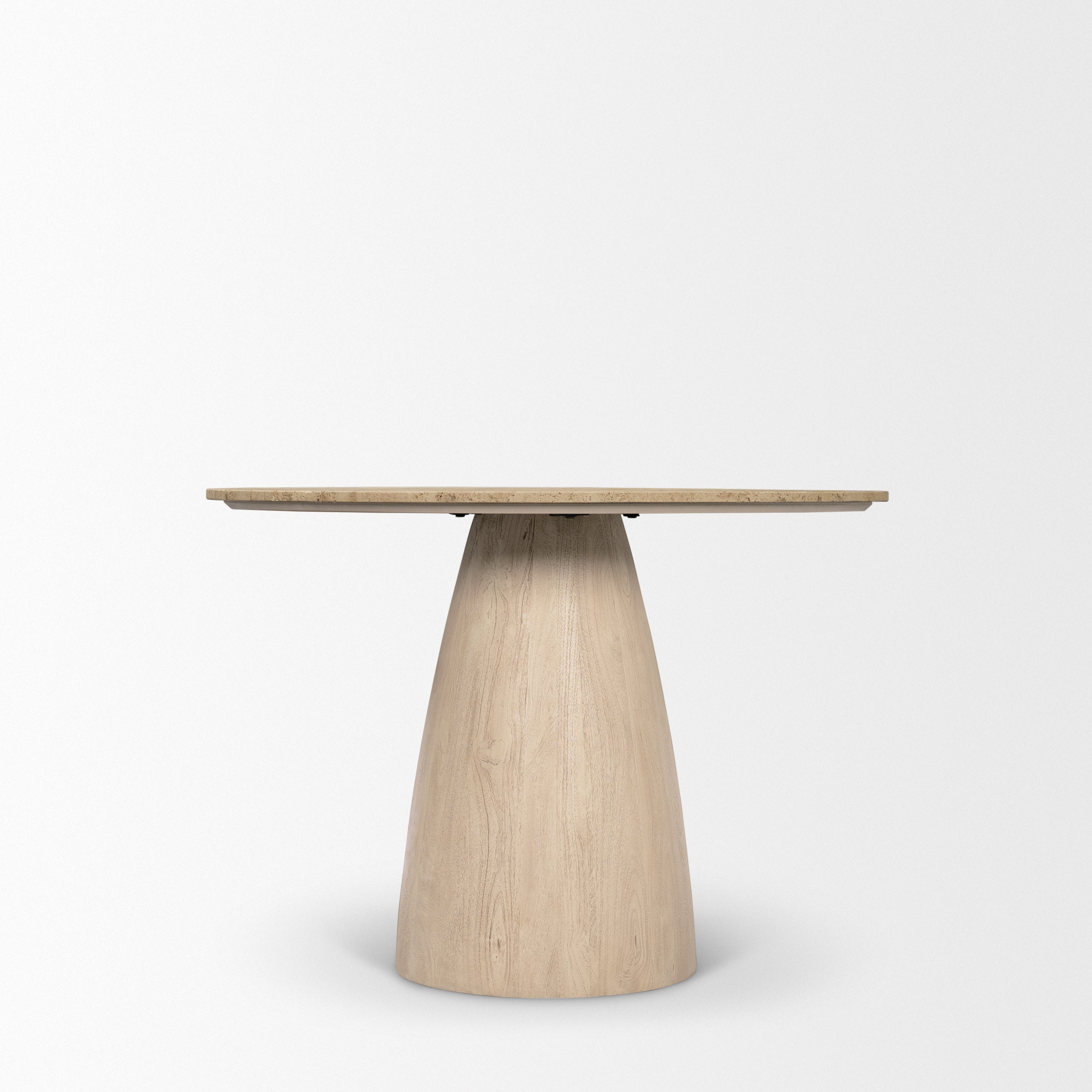 Allyson 42" Traavertine Dining Table